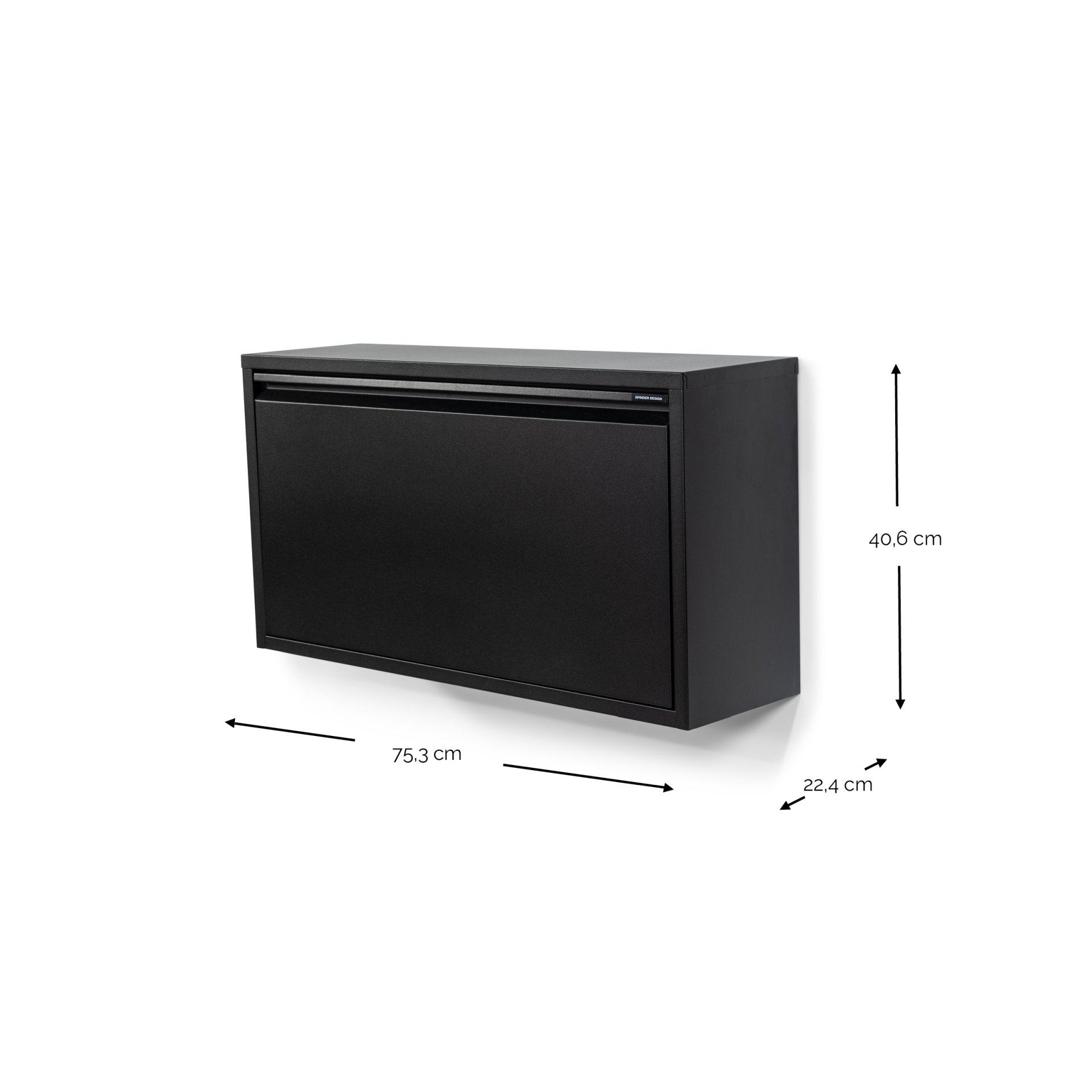 Spinder Design Schuhschrank Billy 1 Maxi  Schwarz