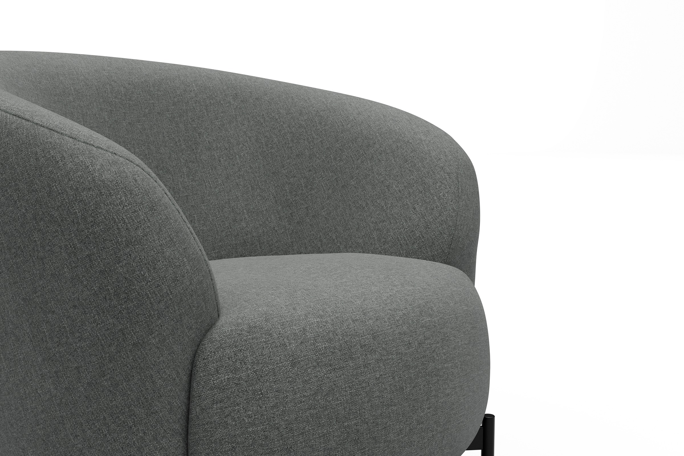 Sessel Ronda X-Metallgestell Schwarz Satya-Steel