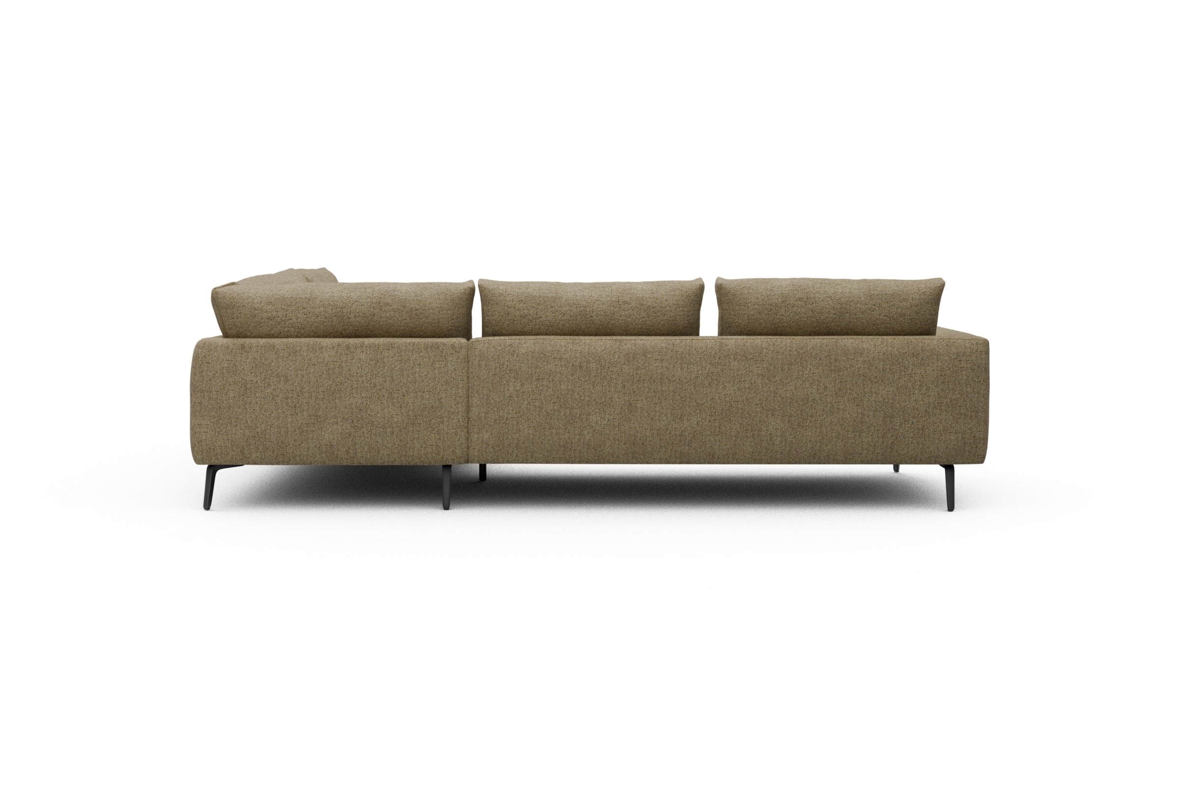 Ecksofa Karl Relax-Ecke rechts mit 2,5-Sitzer Carreno-Silician-Yellow