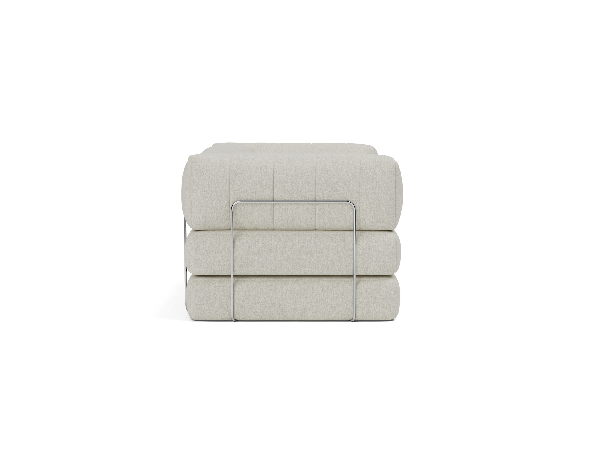 Schlafsofa CozyPad mit Armlehnen Flachgewebe Mixed Dance 527-Natural