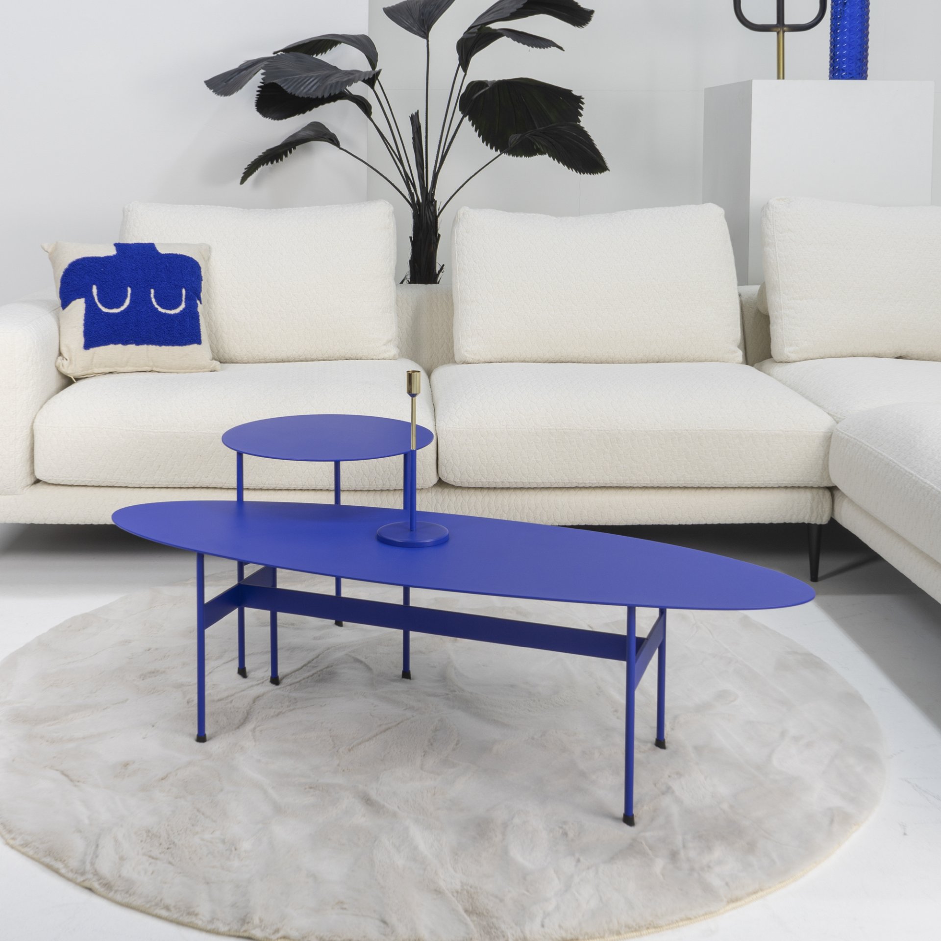 Spinder Design Beistelltisch Mira Low Ultramarine