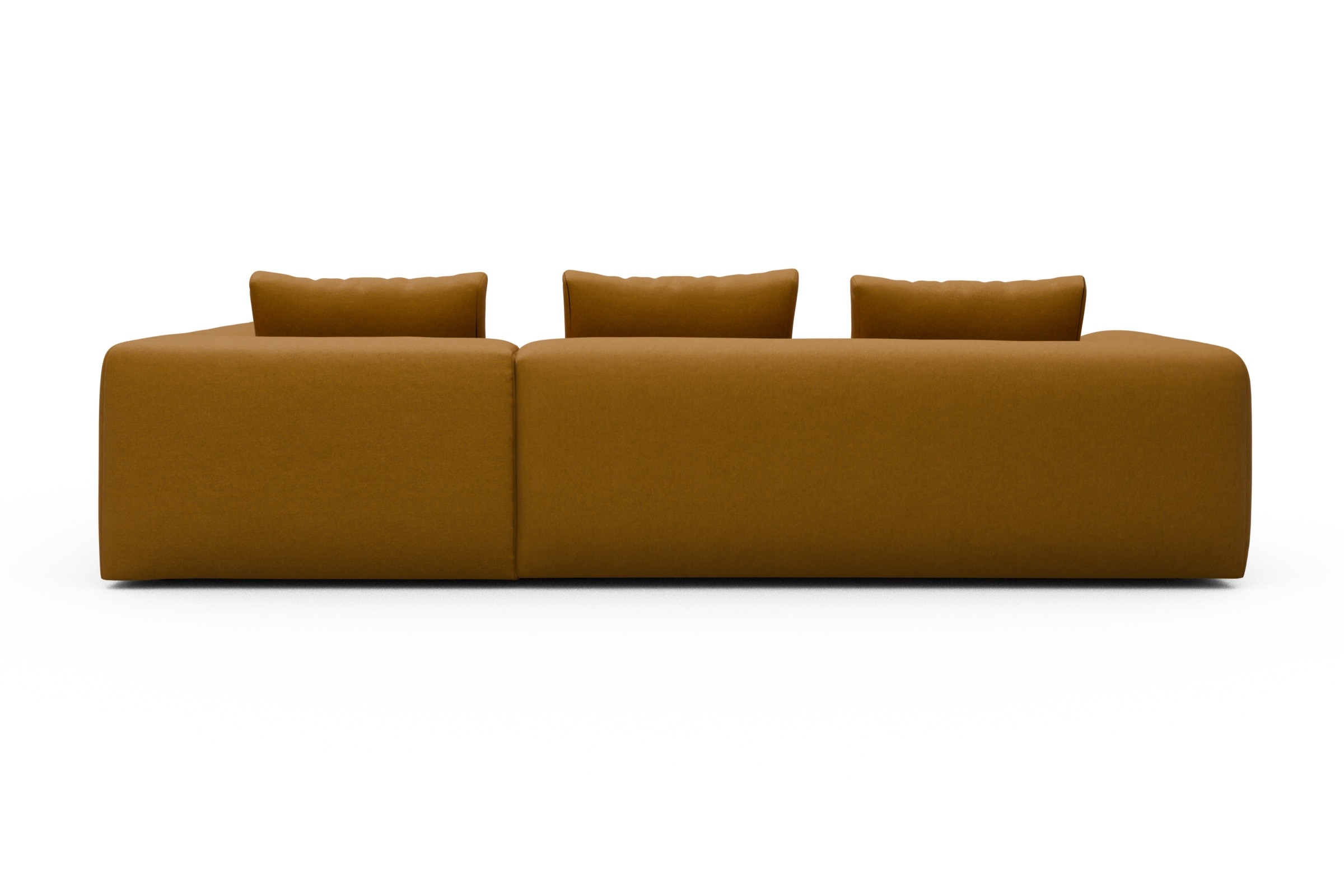 Ecksofa Fred Relax-Ecke rechts mit 2,5-Sitzer Satya-Ocre