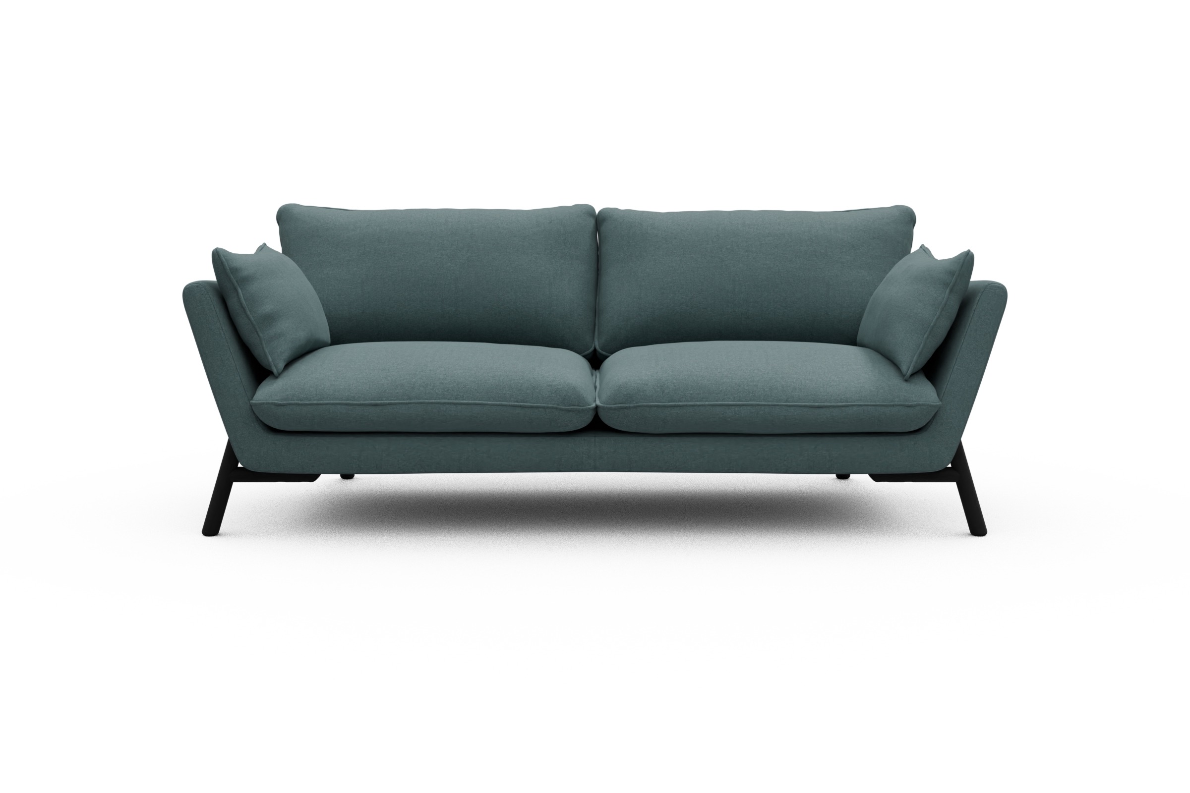 Skandi Home Sofa Emil 3-Sitzer Beinfarbe Eiche Schwarz Satya-Niagara moebelfaktor