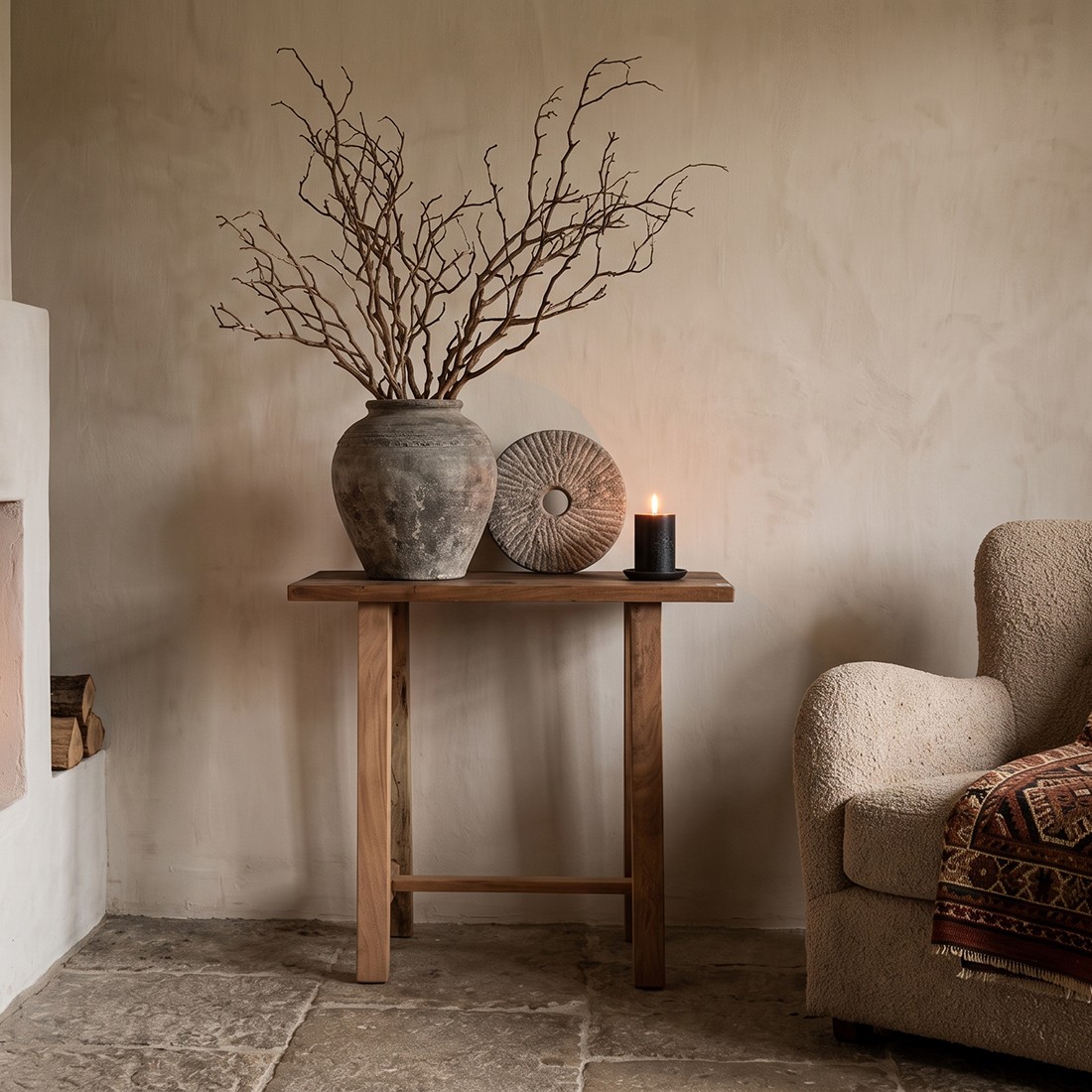 Raw Materials Farmwood Wandtisch/Beistelltisch normal