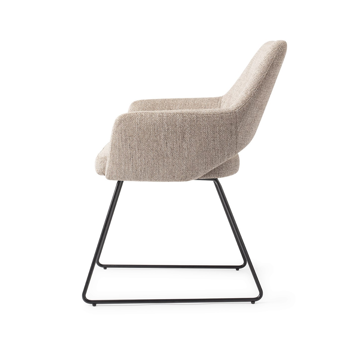 Jesper Home Esszimmerstuhl Yanai Biscuit-Beach Slide Schwarz