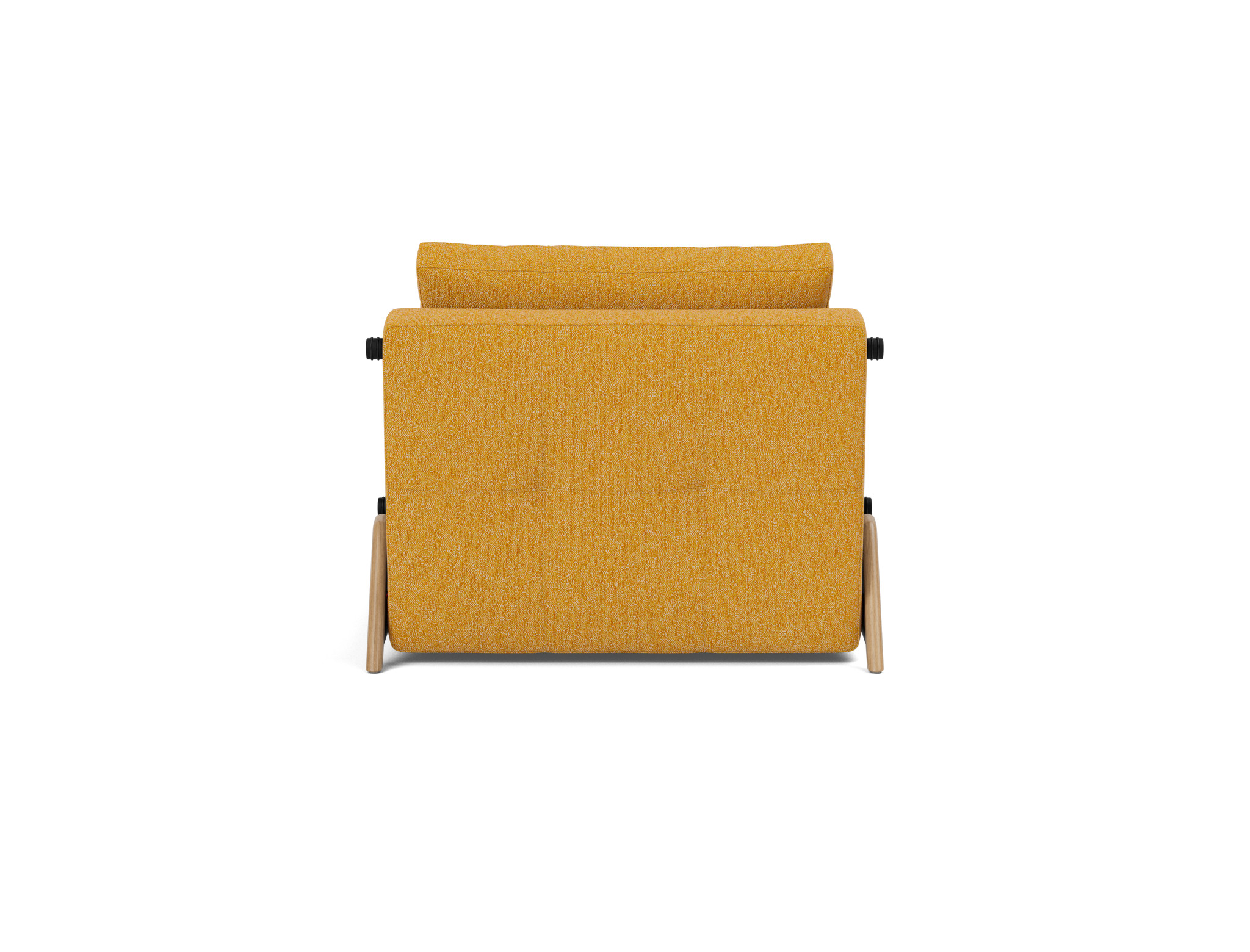 Schlafsessel Cubed 90 Boucle Skandi 536-Ochre Beine Eiche