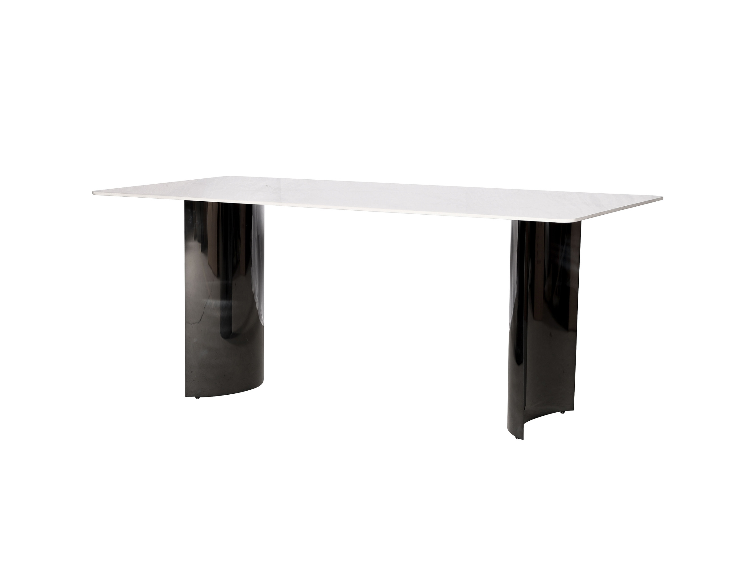 Livin Hill Esstisch 180cm Modig Schwarze Beine, weiße Tischplatte M91