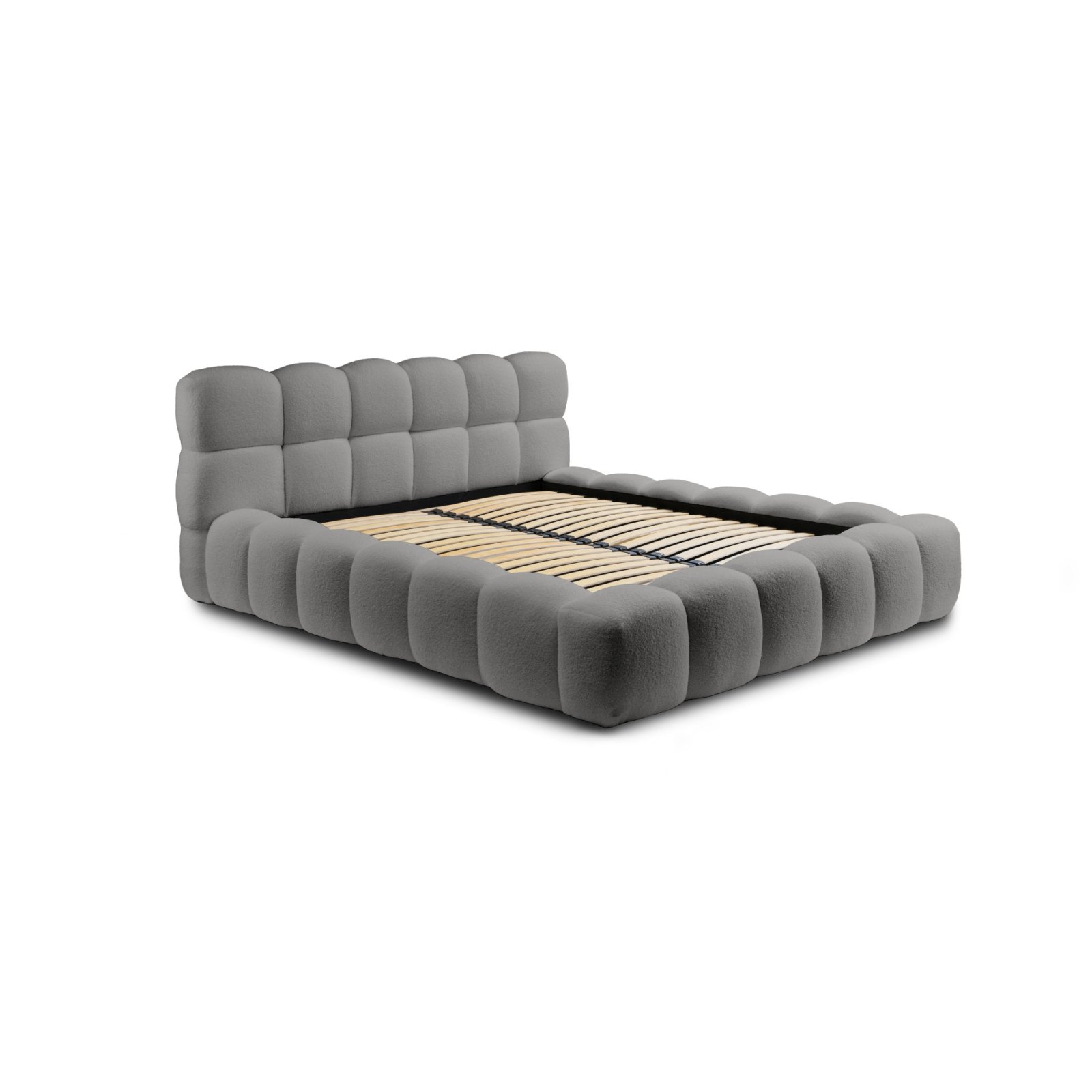Polsterbett Vento Boucle 180x200 mit Metallrahmen Quelle 92