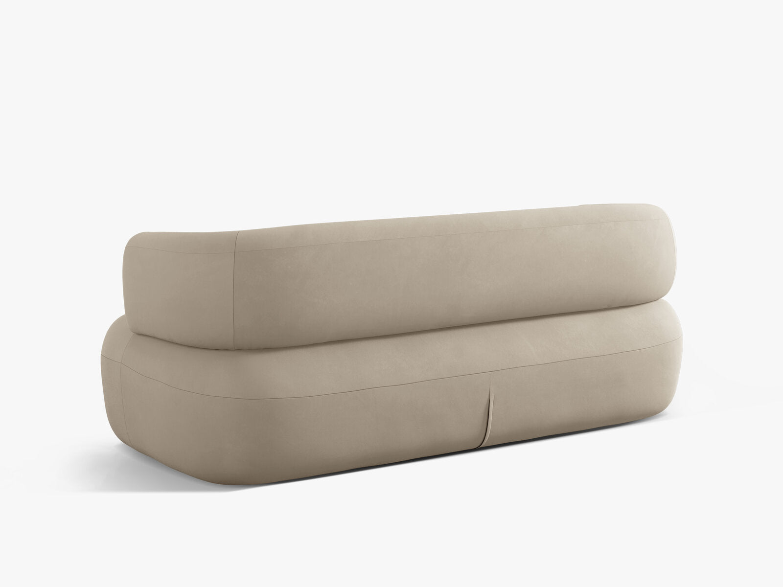 Micadoni Sofa Jenny 2-Sitzer Samt Salvador Beige