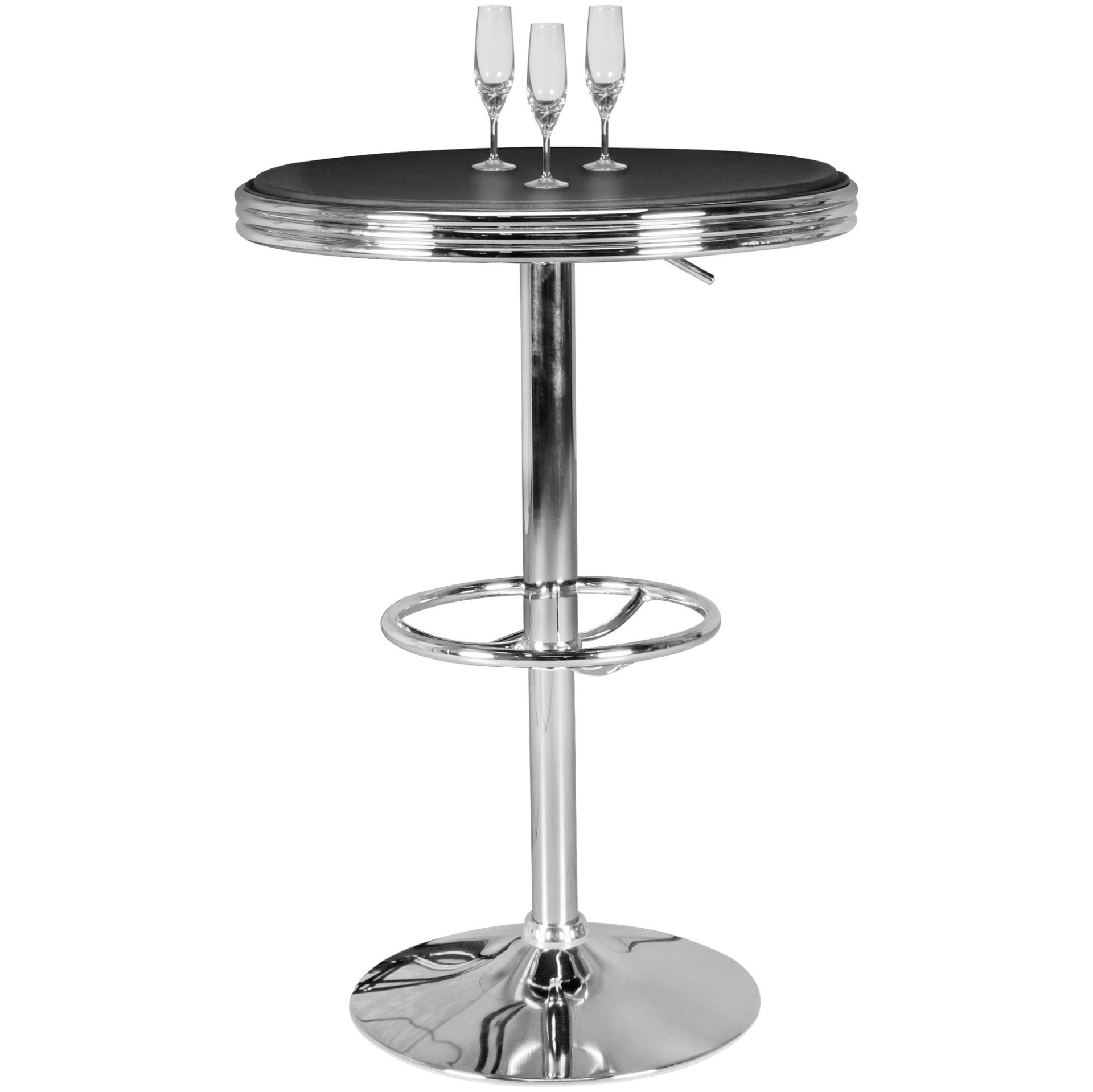 Bartisch Bjorko Aluminium Schwarz Ø 60 cm