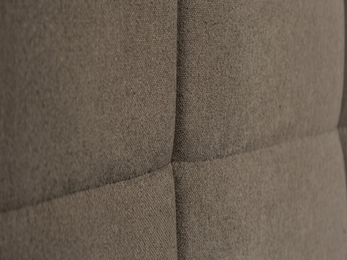 Bobochic Ryokan Polsterbett mit Bettkasten Strukturstoff Taupe, Liegefläche 140 × 190 cm