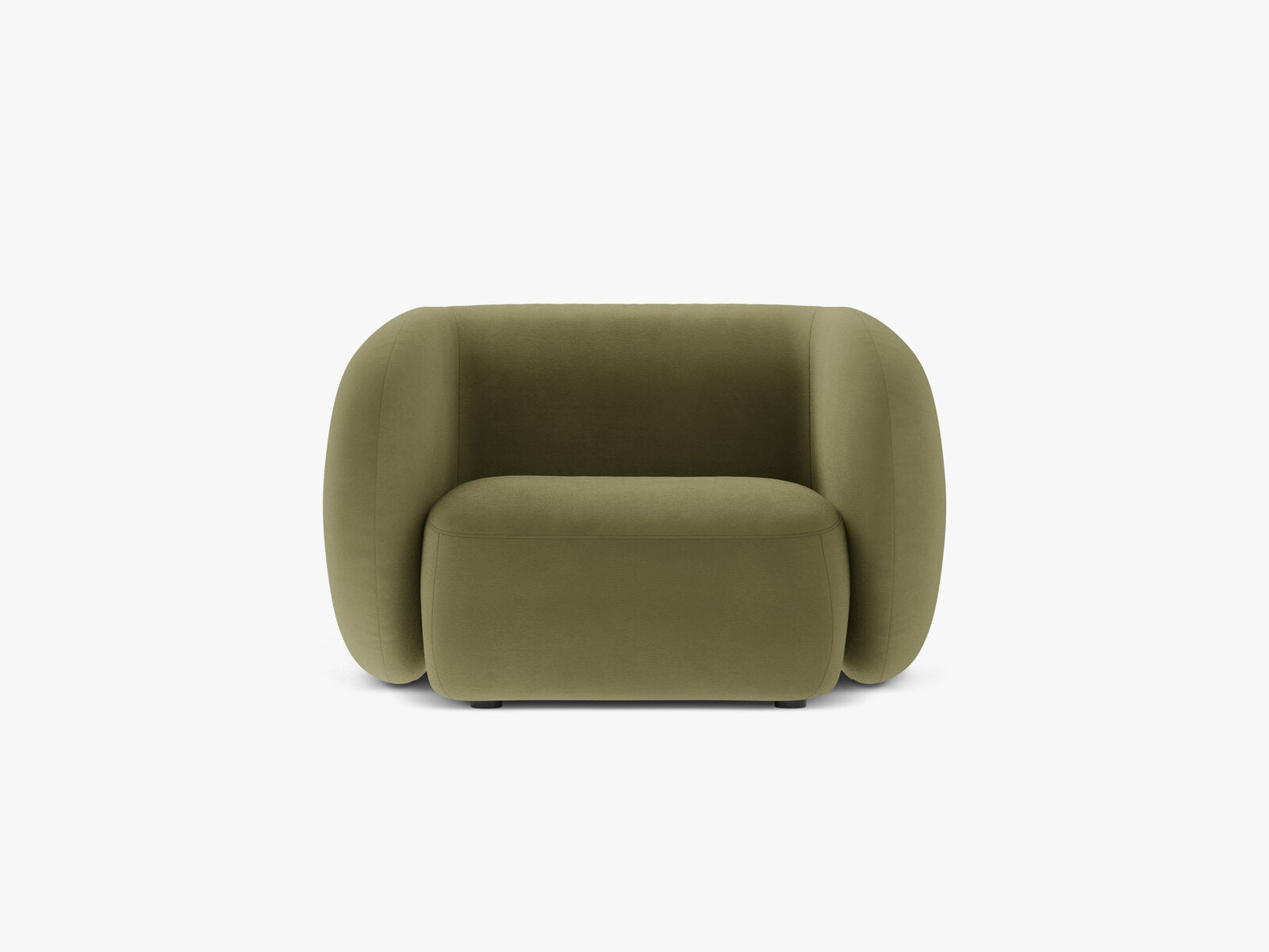 Micadoni Sessel Kate 1-Sitzer Samt Grün