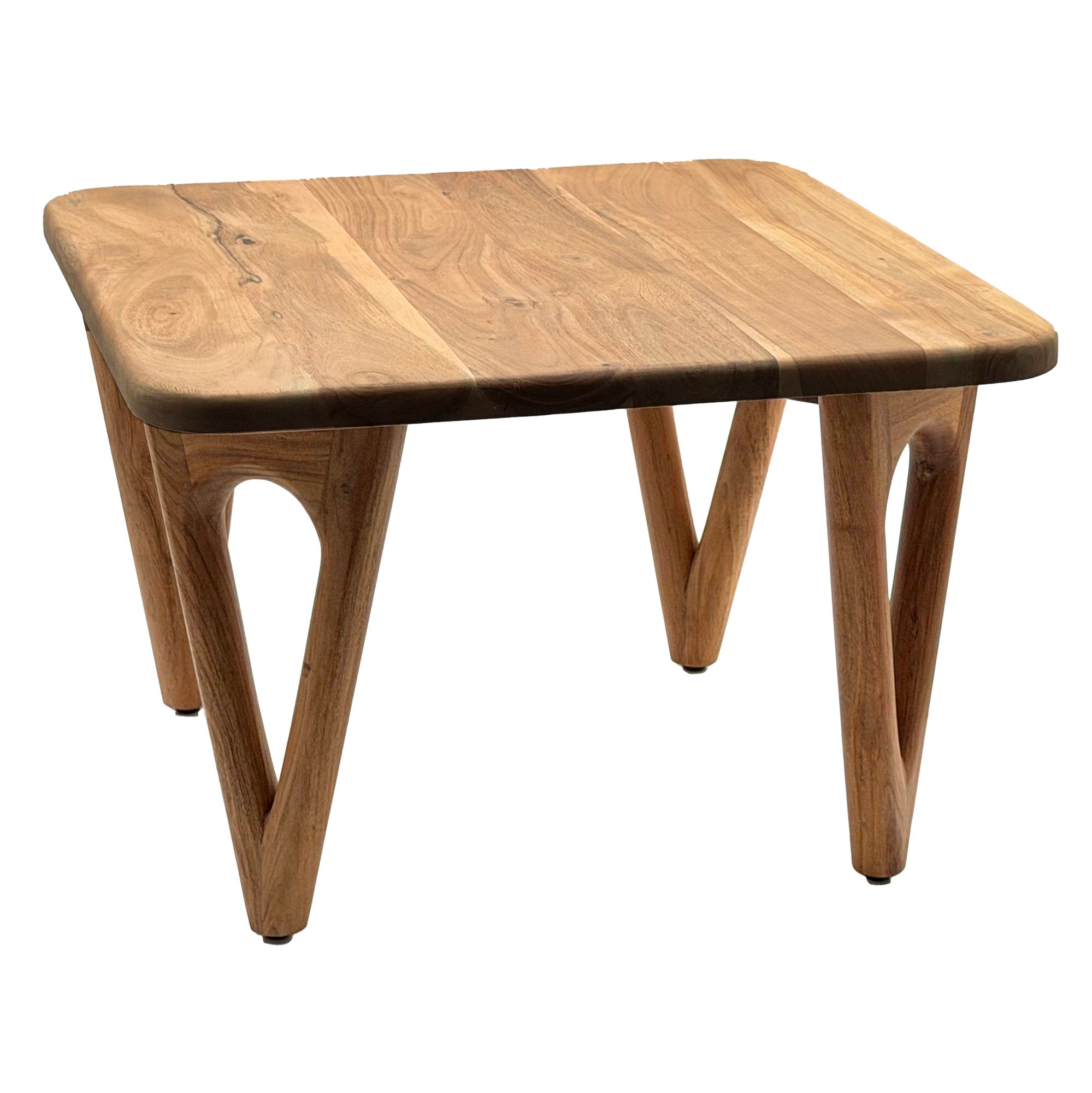 Couchtisch Loppa Akazie Massivholz Breite 60 cm