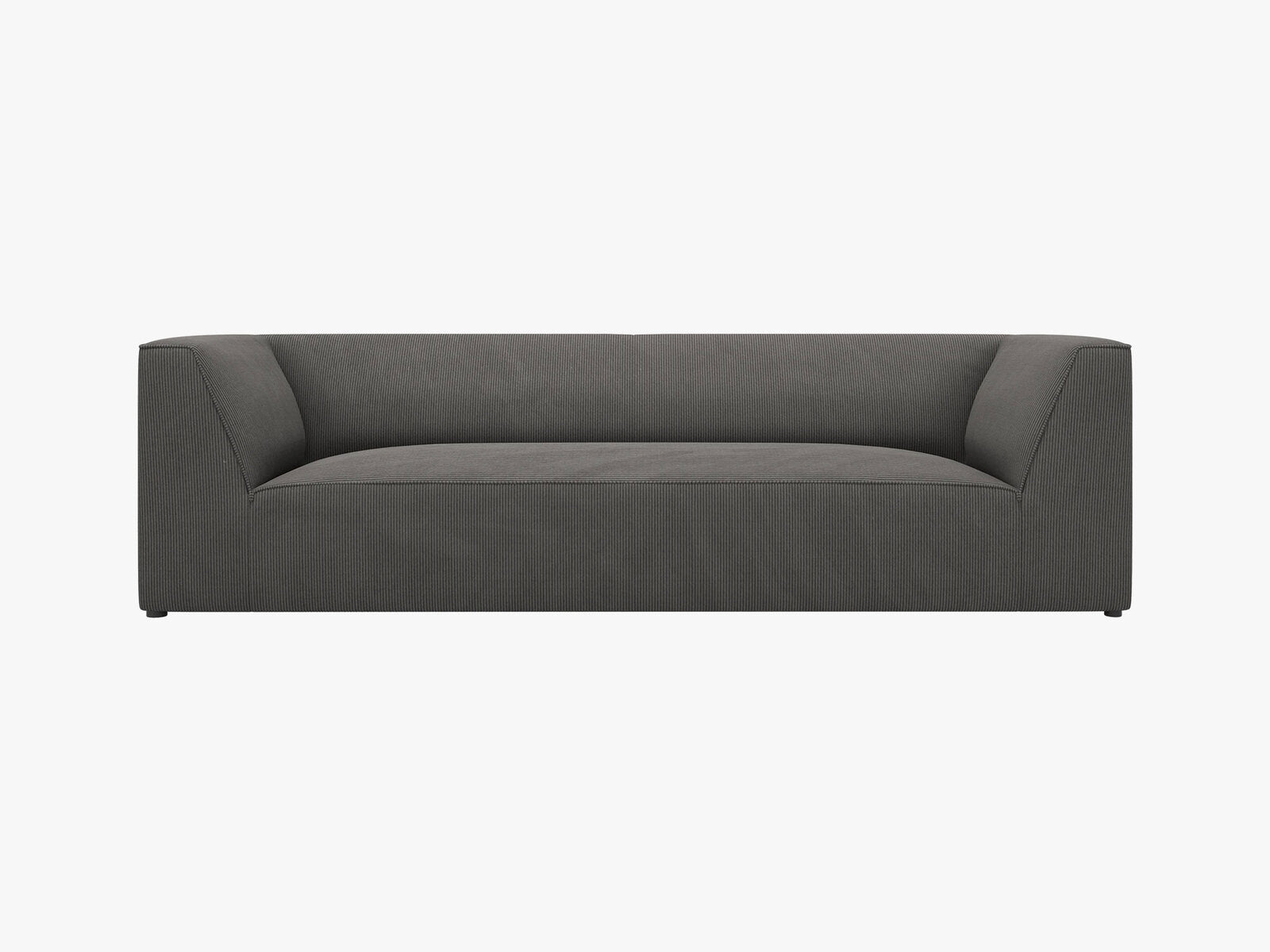 Micadoni Sofa Ruby 3-Sitzer Kord Scala Dunkelgrau