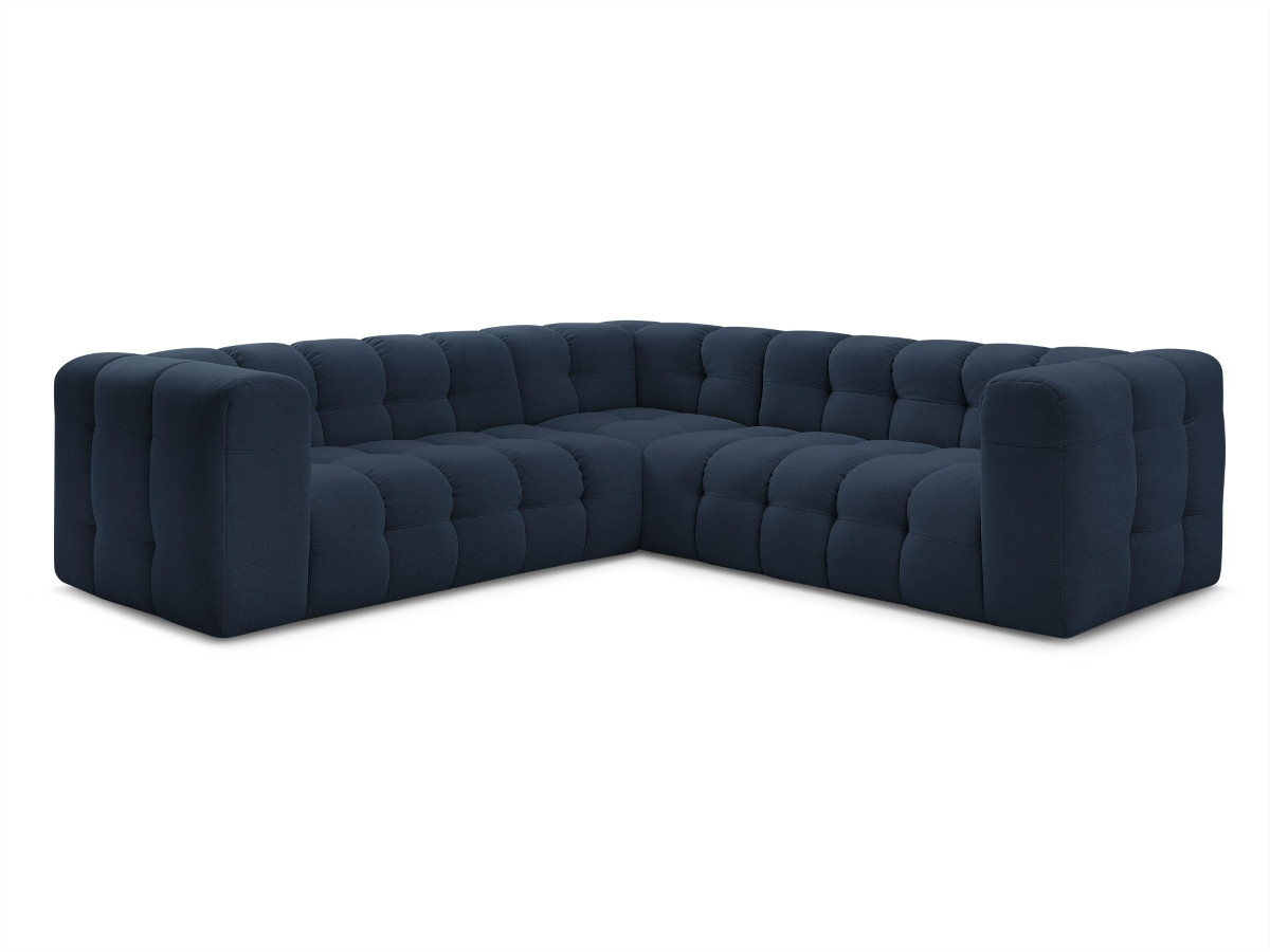 Bobochic Cloud Ecksofa 268 × 184 cm Stoff Dunkelblau