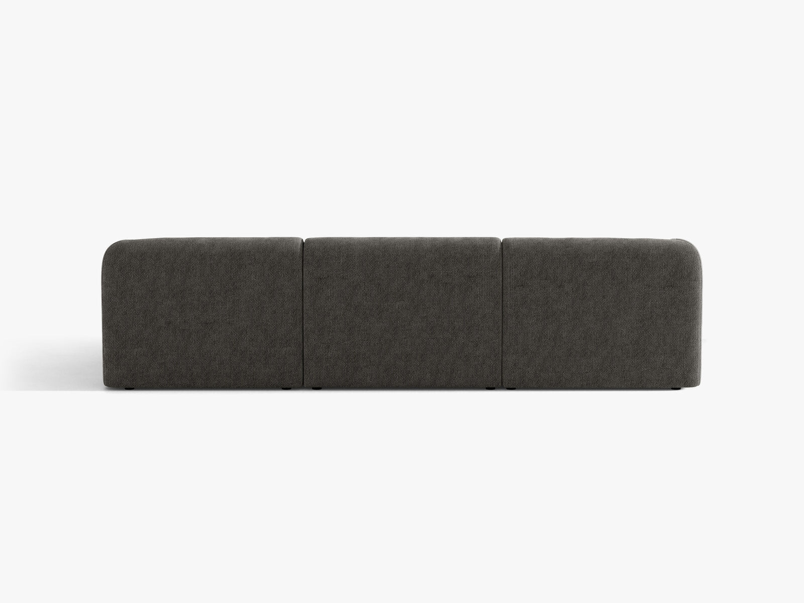 Micadoni Ecksofa Miley 4-Sitzer Rechts Chenille Haga Grau