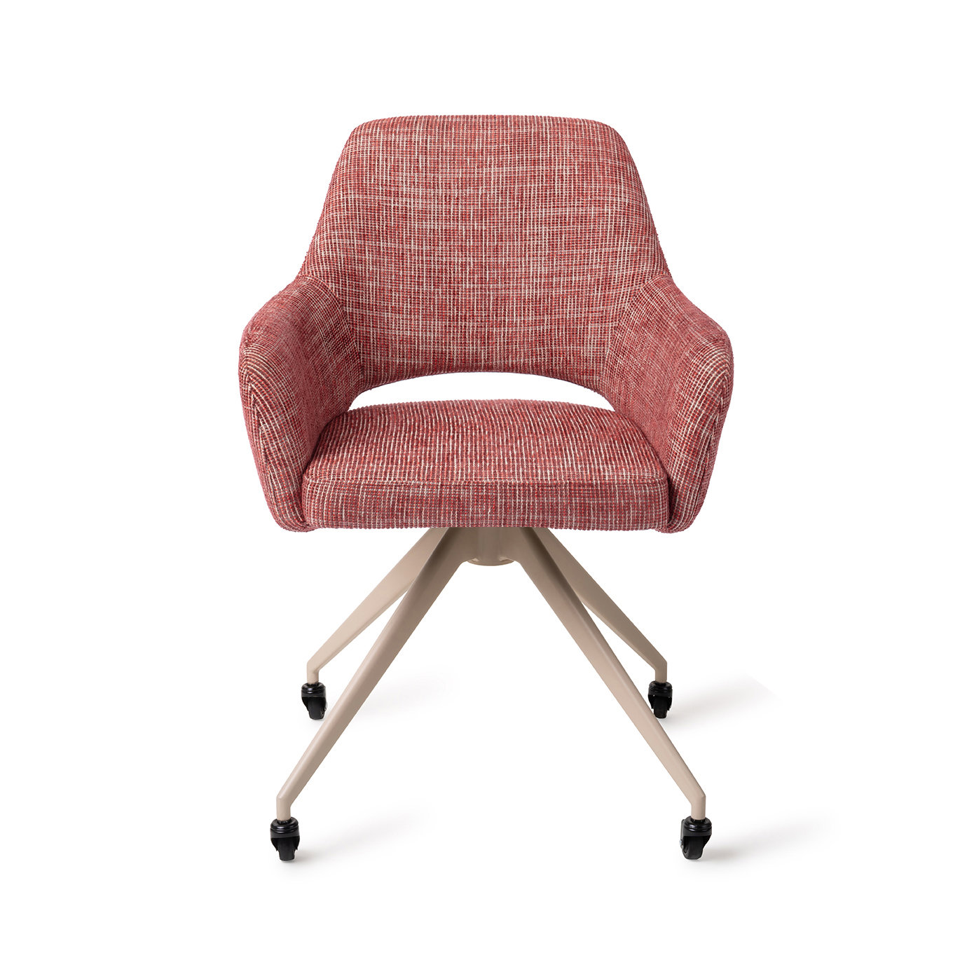 Jesper Home Esszimmerstuhl Yanai Berry Bars Glide Beige