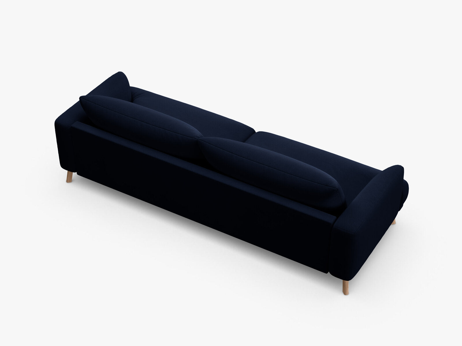 Micadoni Sofa Naomi 4-Sitzer Samt Salvador Königsblau