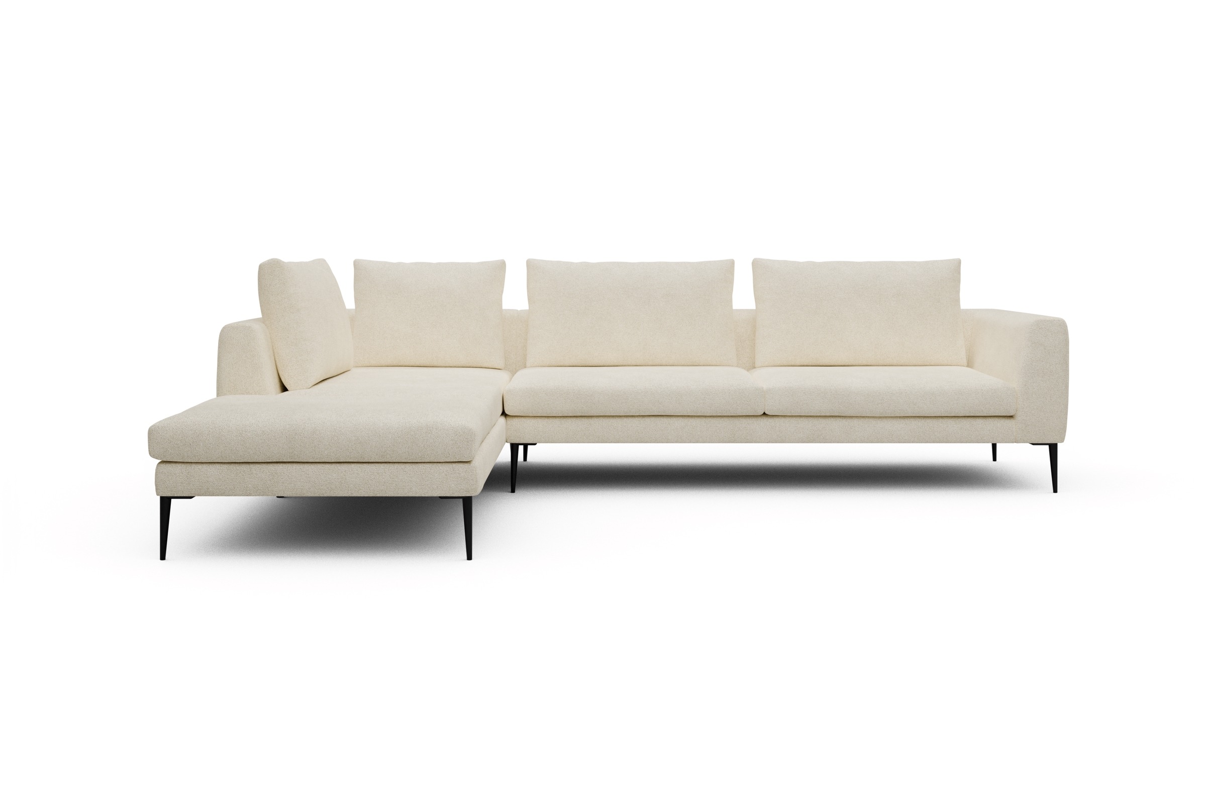Skandi Home Ecksofa Paul Relax-Ecke rechts mit 3-Sitzer Boucle-Off-White moebelfaktor