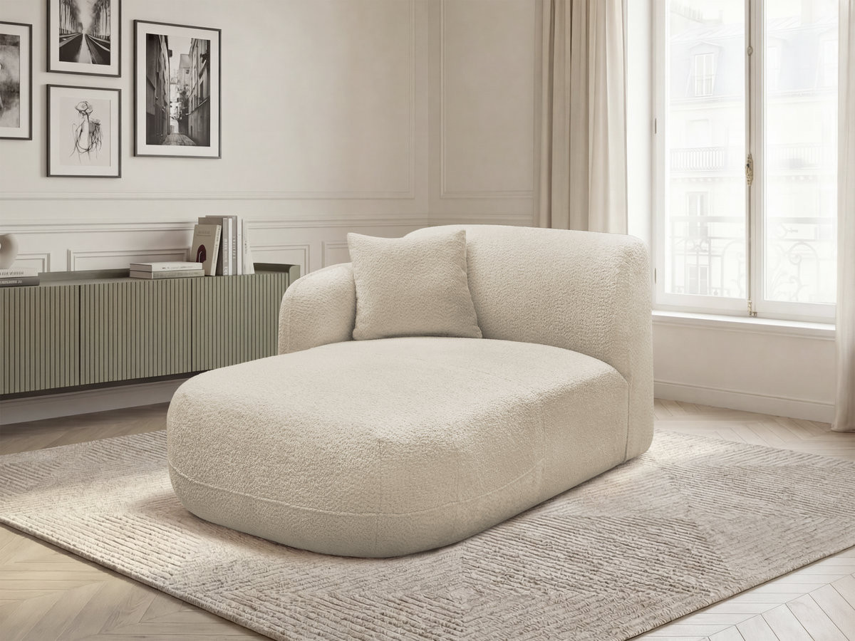 Bobochic Anda Méridienne-Modul Chenille Beige Ecke links