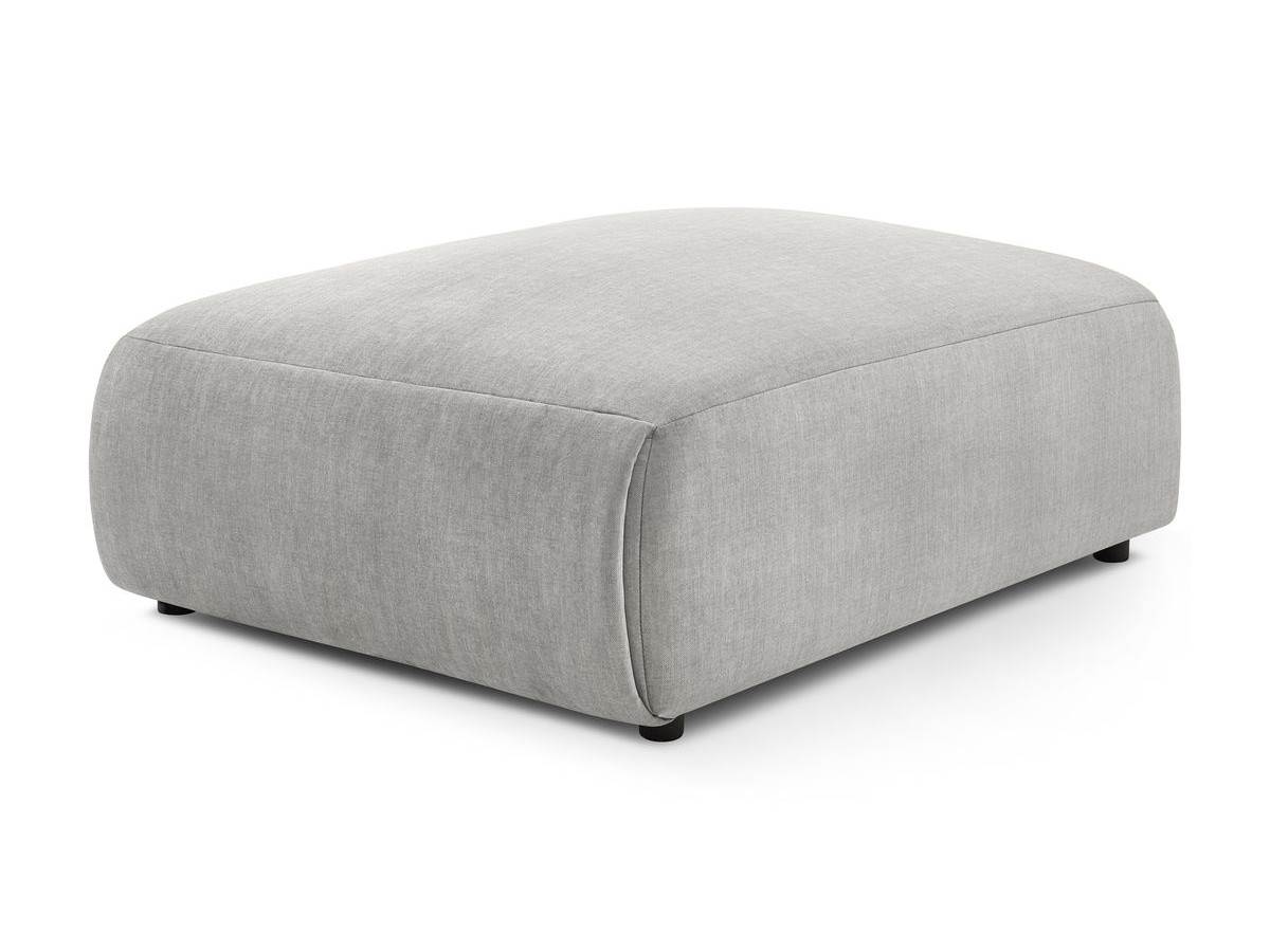 Bobochic Jeanne Pouf 95 × 117 cm Samt Hellgrau