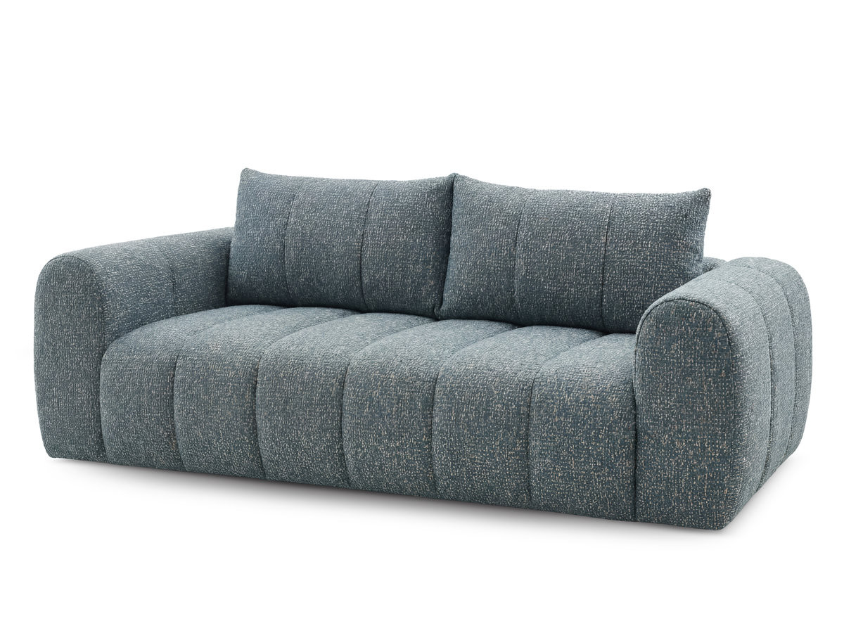 Bobochic Nesty Sofa 3-Sitzer Melange-Stoff Blau