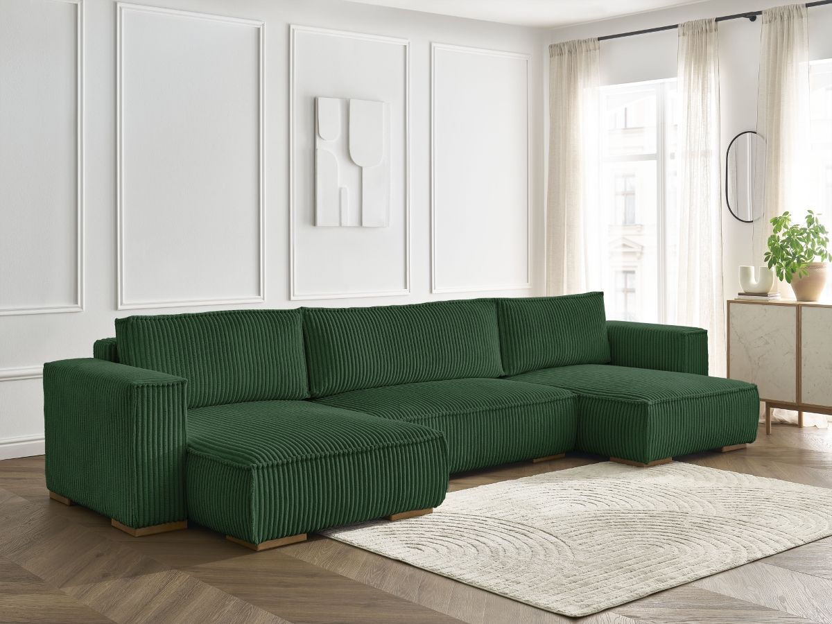Bobochic Chelsea Wohnlandschaft Breitcord weich Grün