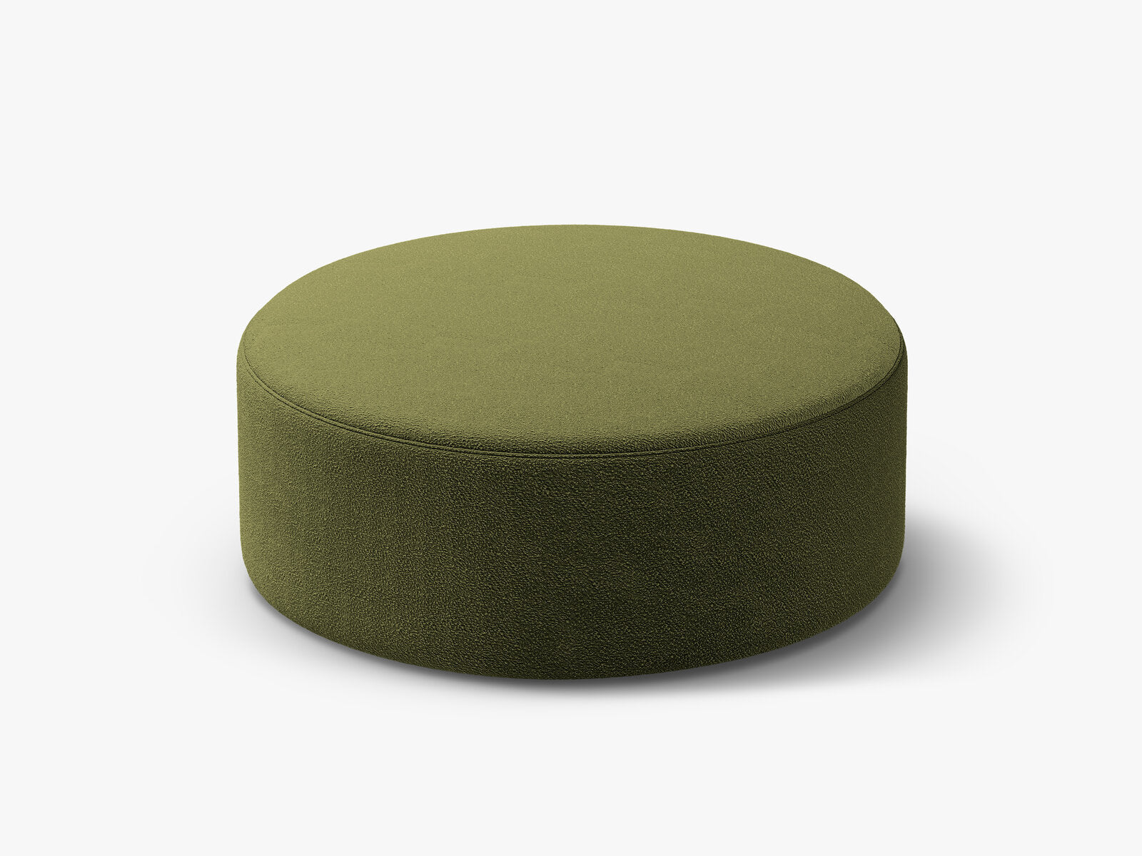 Micadoni Pouf Dia 90cm Boucle Baloo Dunkel-Olivgrün