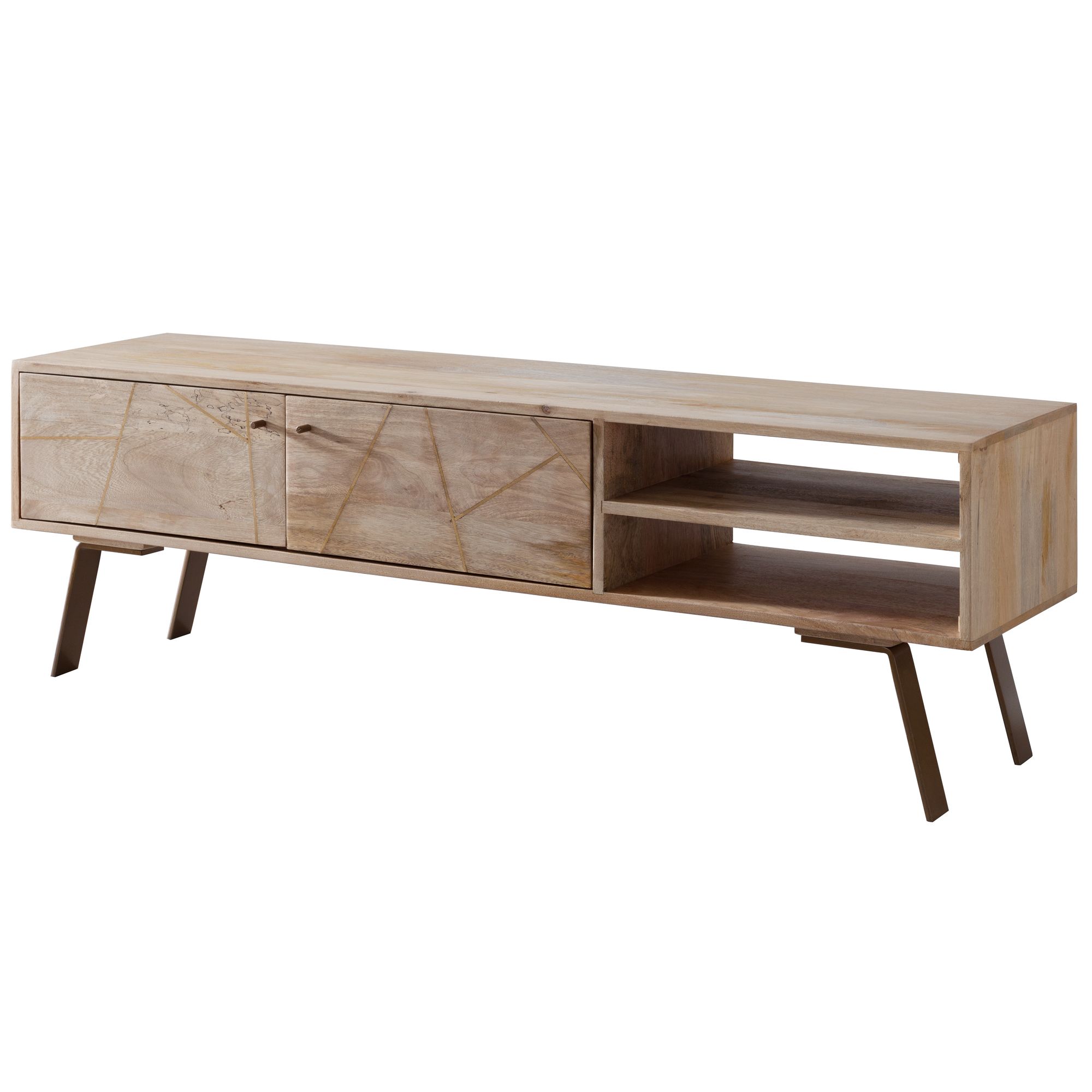 Lowboard Dale Mango Massivholz 145 × 35 × 47 cm