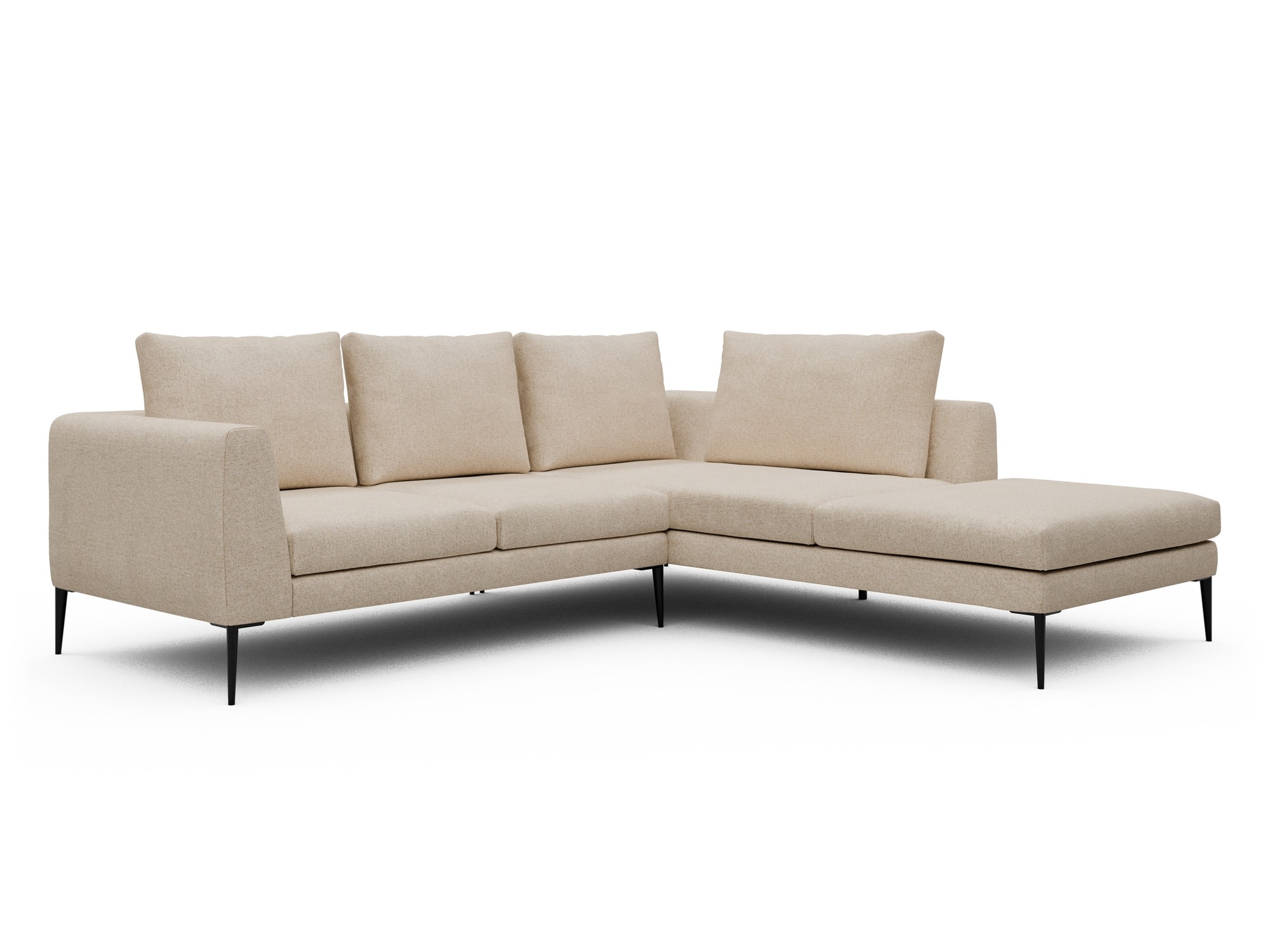 Skandi Home Ecksofa Paul Relax-Ecke rechts mit 2-Sitzer Casone-Natural-Beige moebelfaktor