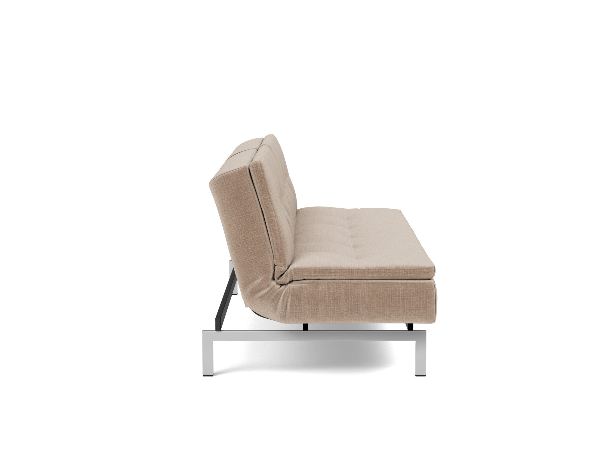 Schlafsofa Dublexo Chenille Esina 417-Mocha Beine Chrom
