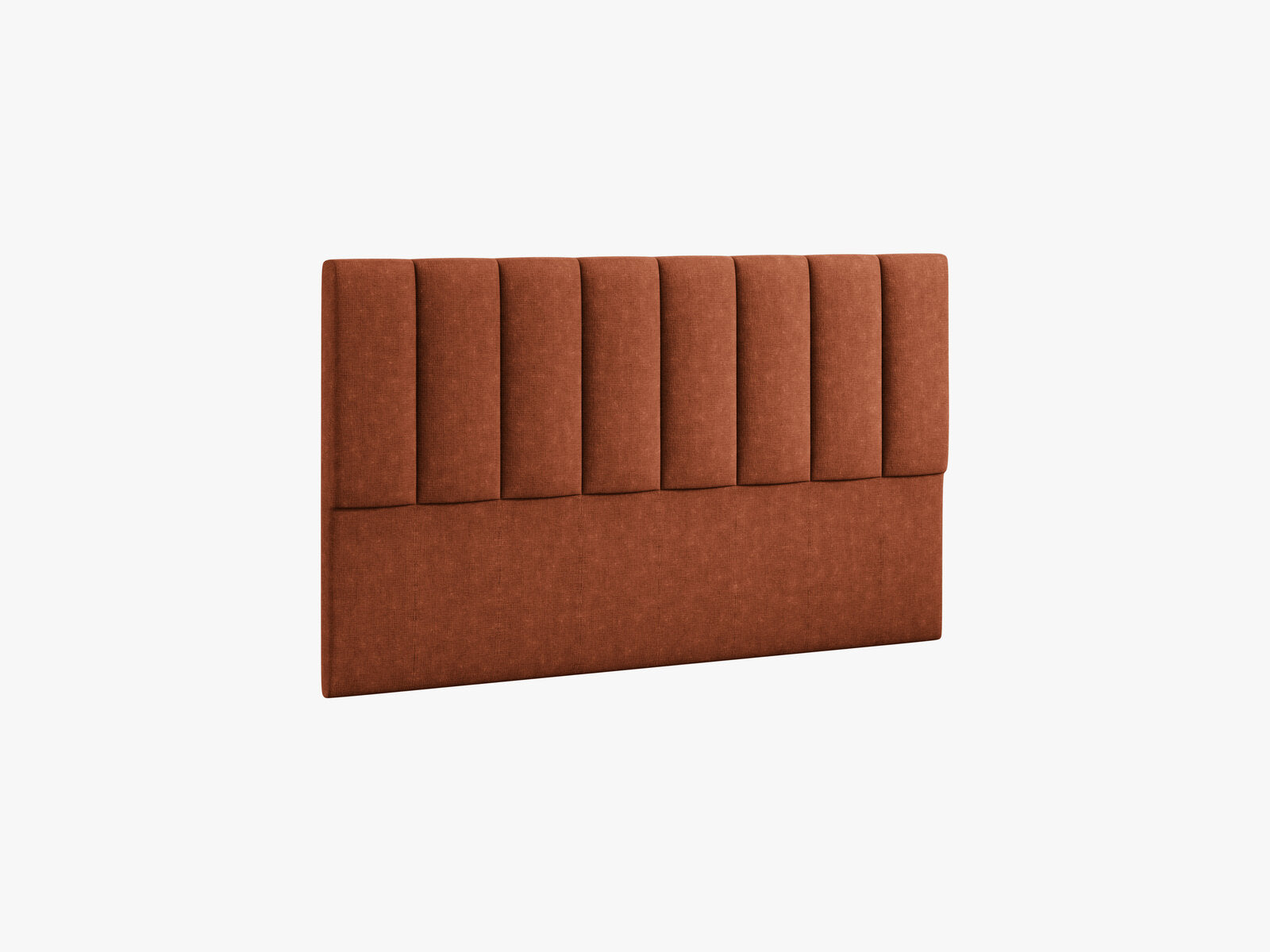 Micadoni Marl Samtiger Kopfteil 140 cm (H 95 cm) Strukturierter Stoff Liberty Ziegel 160x95
