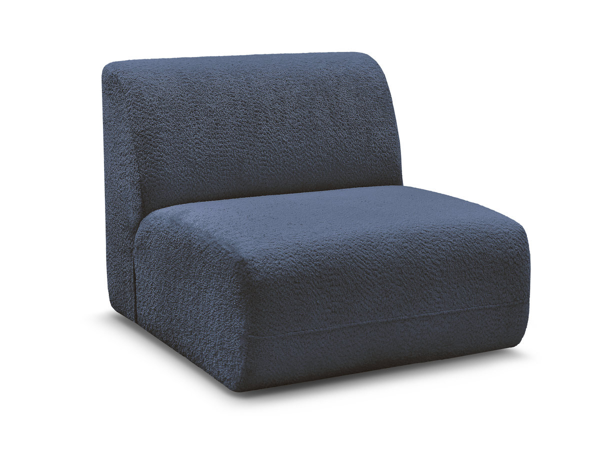 Bobochic Anda Sofamodul 1-Sitzer 84 × 103 cm Chenille Dunkelblau