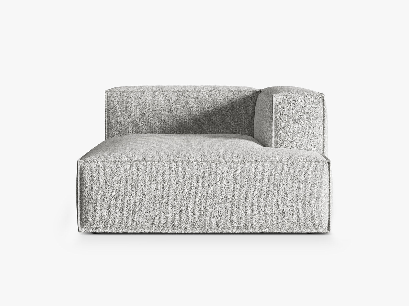 Micadoni Recamiere Nuria 1-Sitzer Rechts Boucle Silber