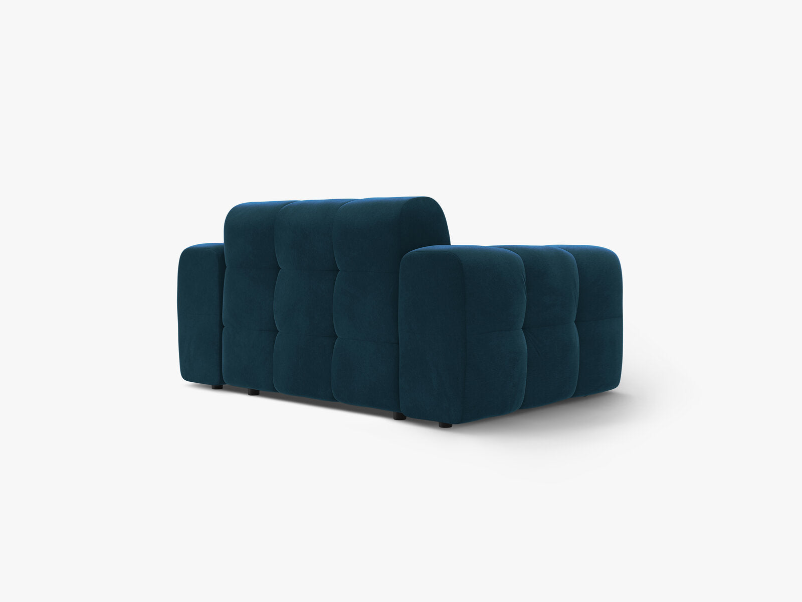 Micadoni Sofa Kendal 2-Sitzer Samt Magic Velvet Marineblau