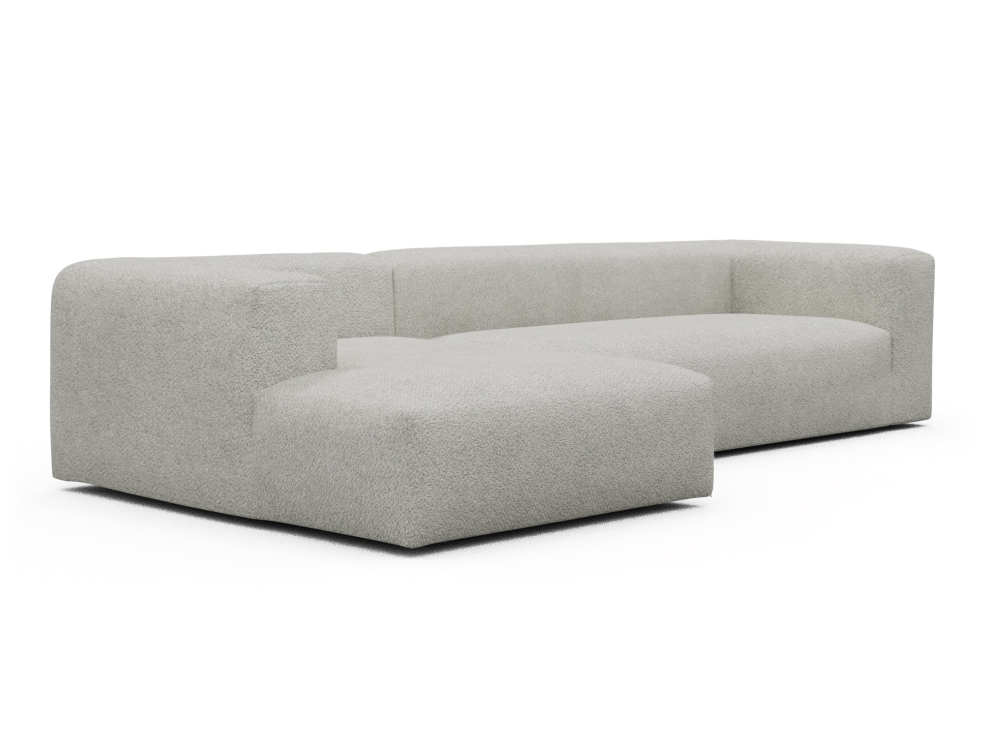 Skandi Home Ecksofa Fred Chaiselongue links mit 2,5-Sitzer Vanora-Warm-Sand moebelfaktor