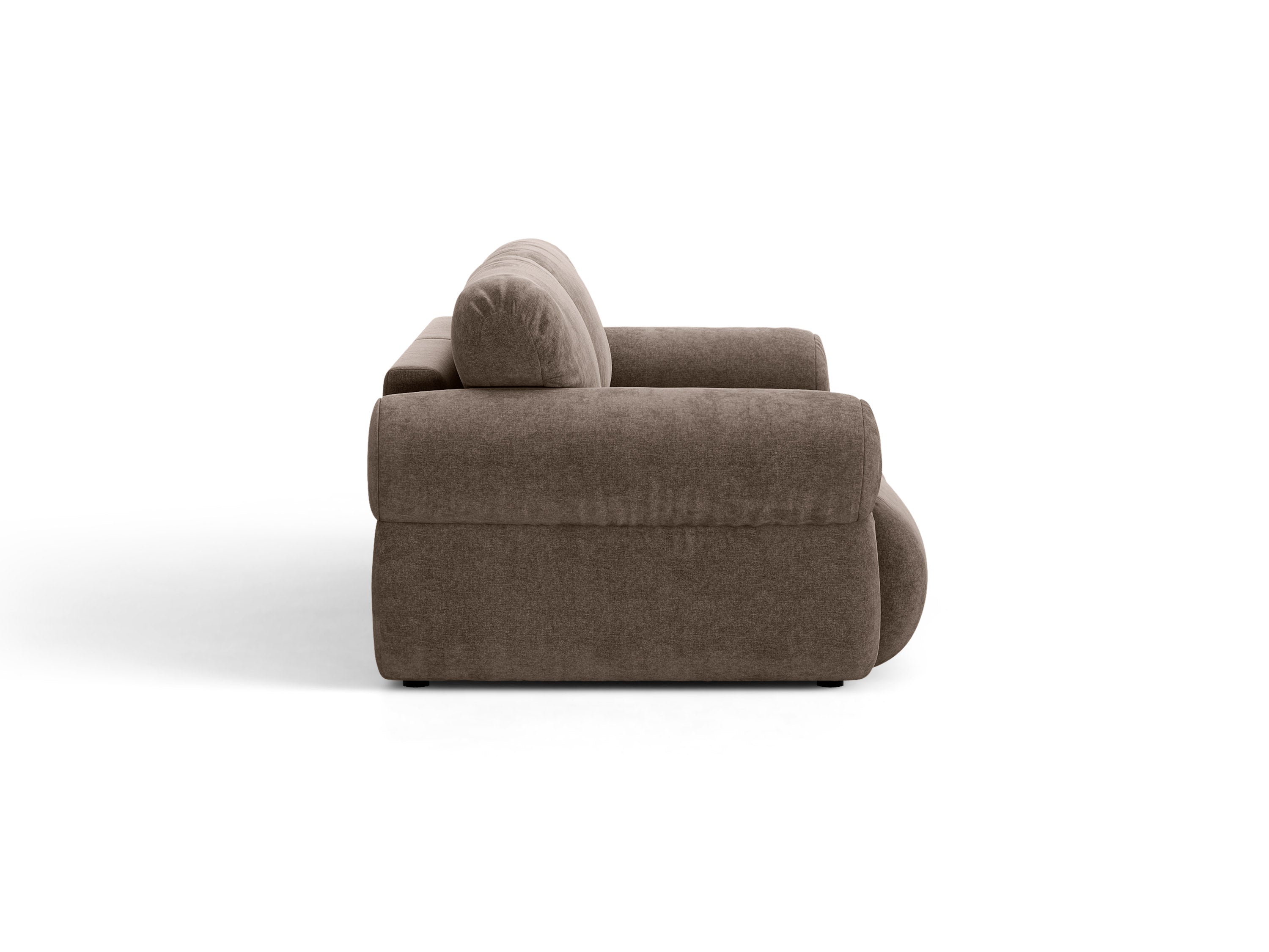 Micadoni Ophelia Sofa 3-Sitzer Strukturierter Stoff Liberty Cappuccino