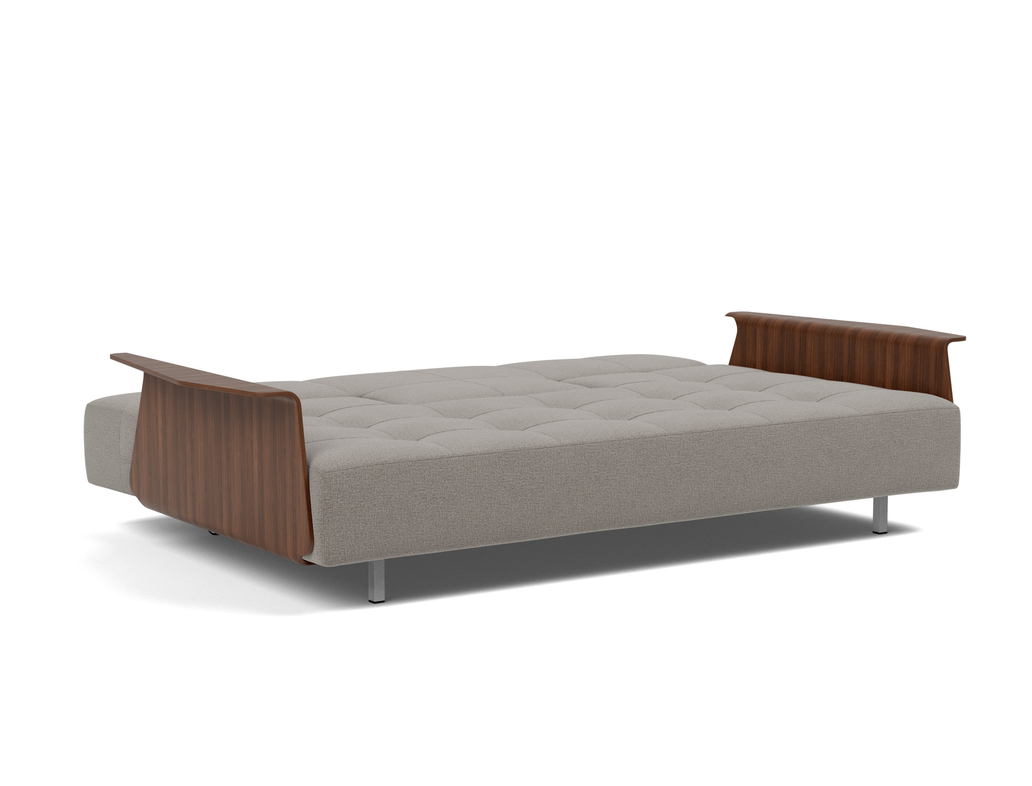 Schlafsofa Long Horn D.E.L. mit Armlehnen Flachgewebe Mixed Dance 521-Grey