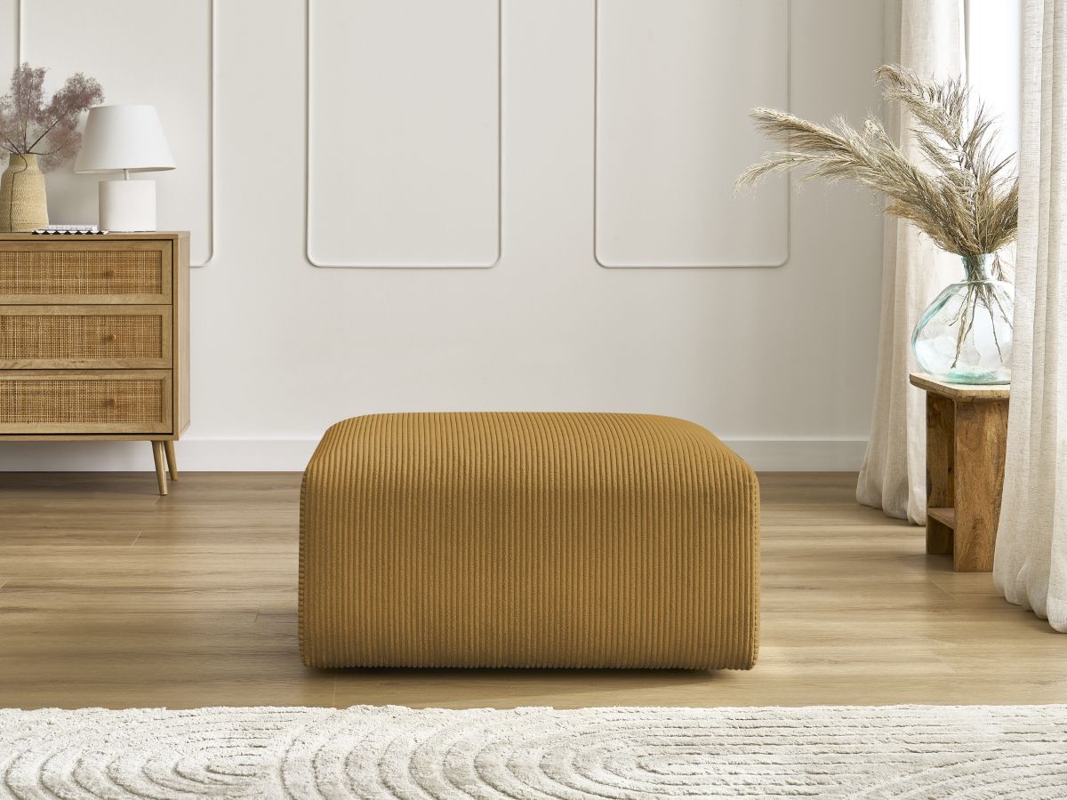 Bobochic Tina Pouf Cordsamt Gelb