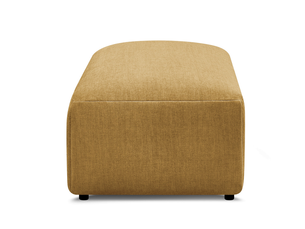 Bobochic Jana Pouf 63 × 114 cm Samt Gelb