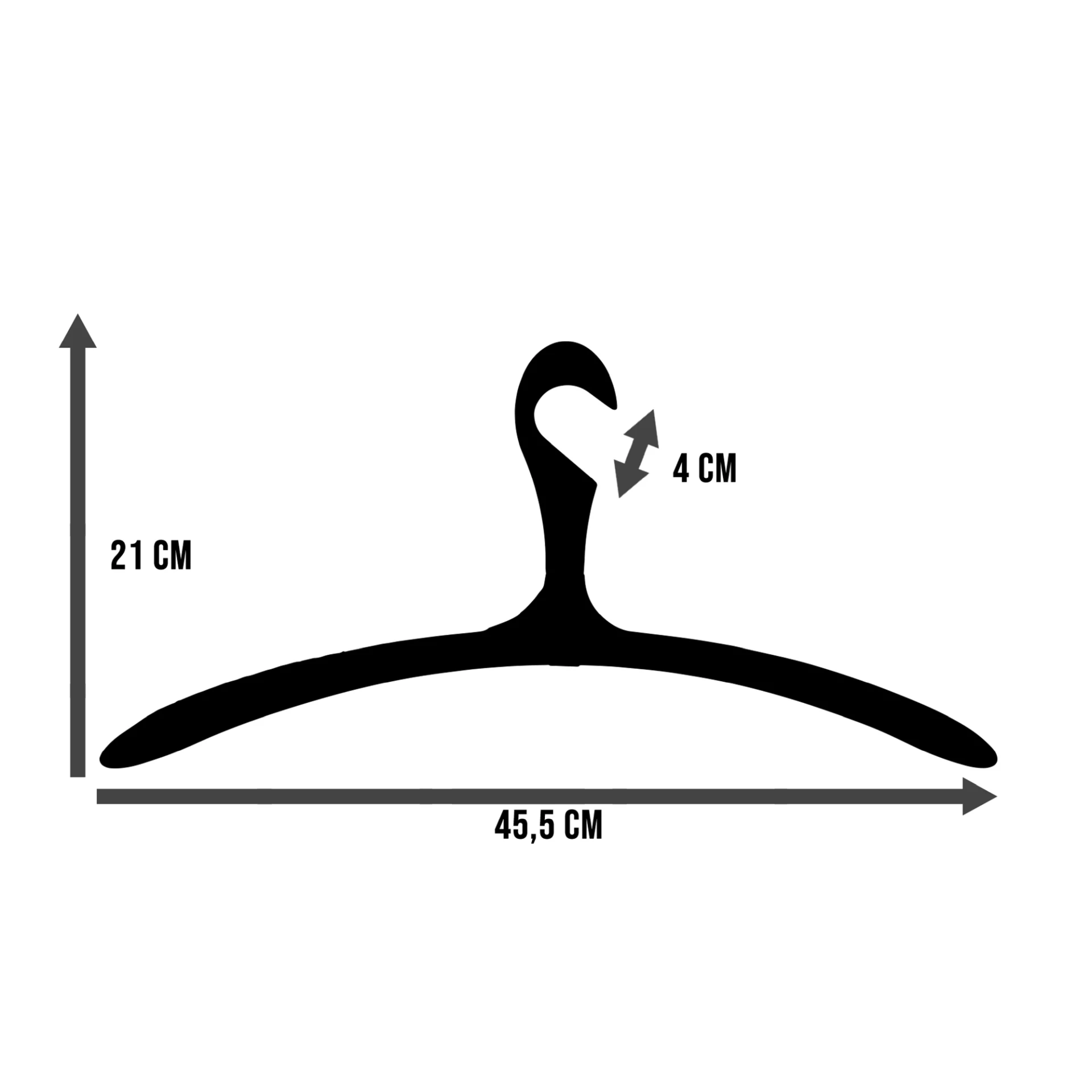 Spinder Design Arx Kleiderbügel Schwarz