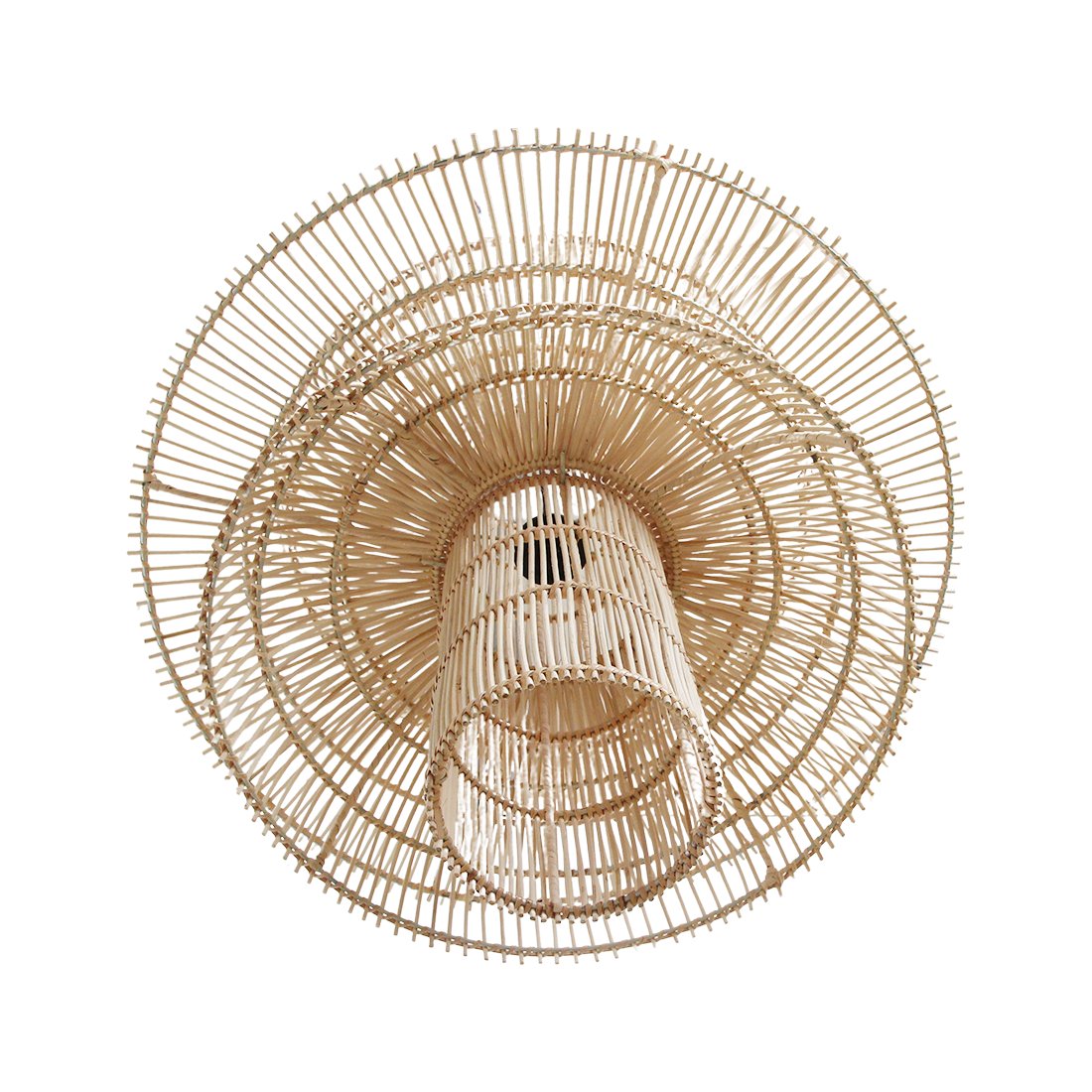 Raw Materials Pendelleuchte Rattan asymmetrisch