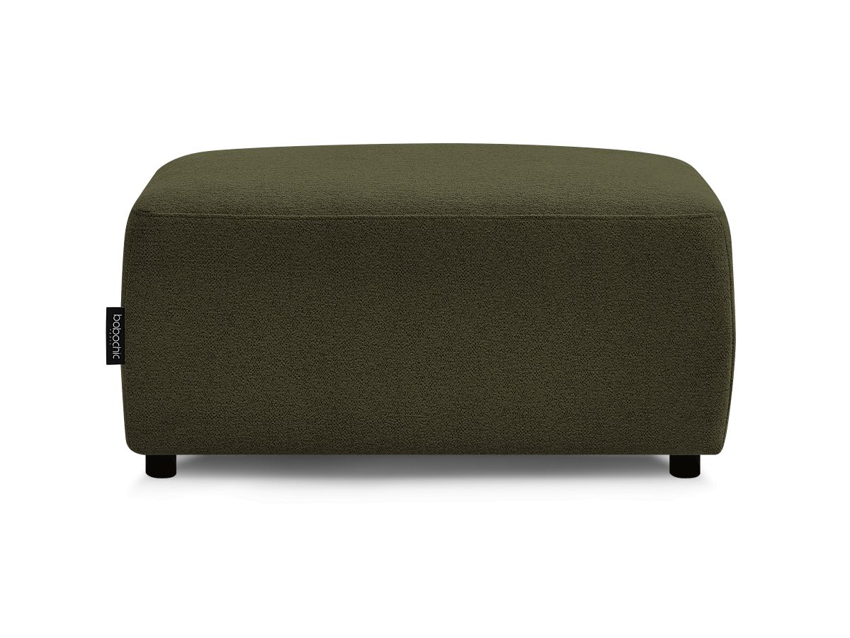 Bobochic Atilla Pouf Melange-Stoff Grün
