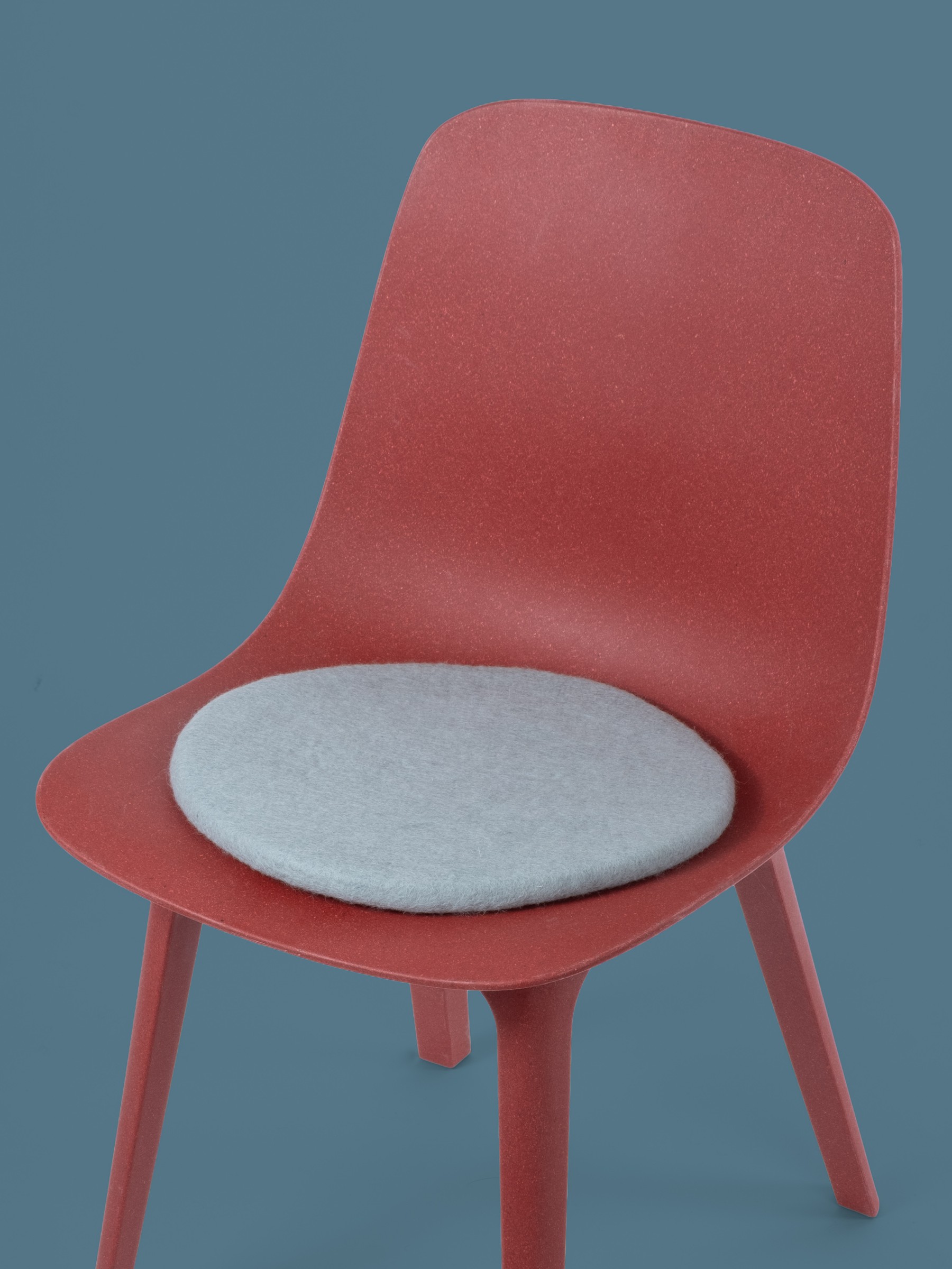 myfelt Liv Filz-Sitzauflage Hellblau Ø 36 cm