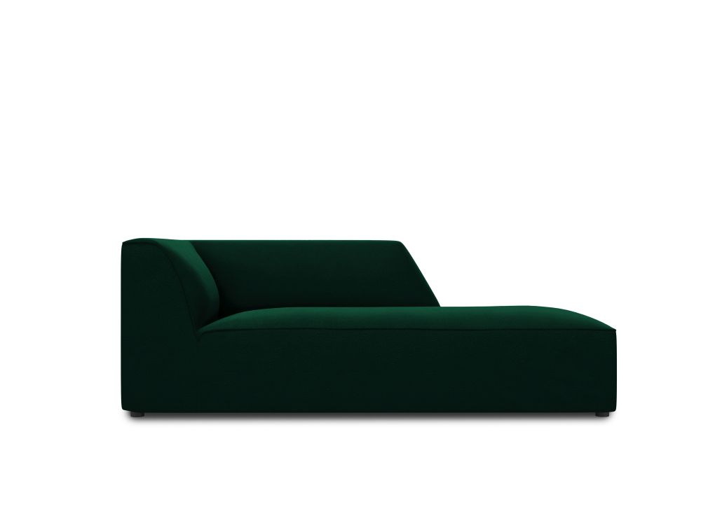 Cosmopolitan Design Chaiselongue Siena Samt Salvador Flaschengrün Rechts