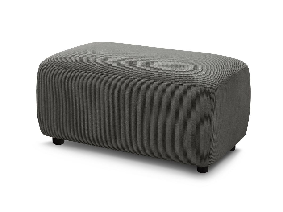 Bobochic Enjoy Pouf Cordsamt Dunkelgrau