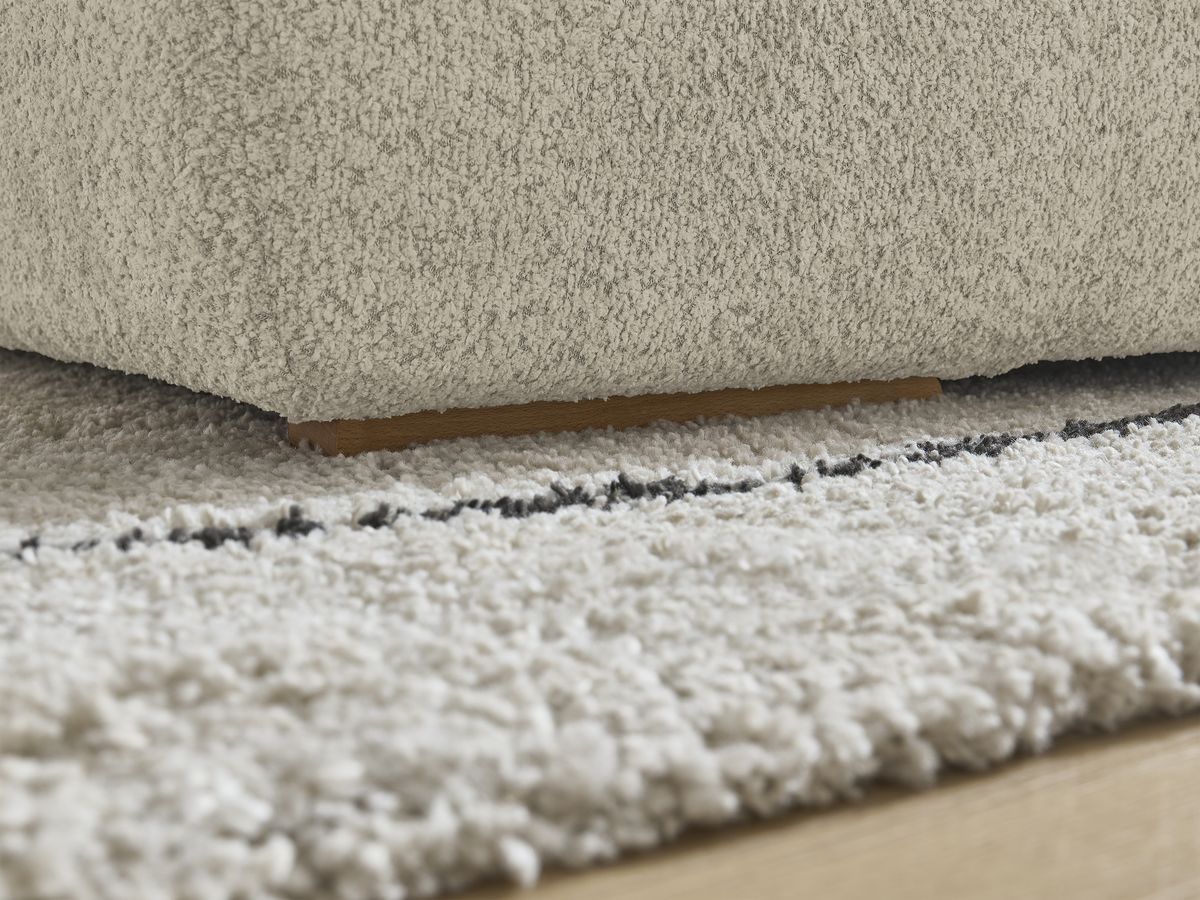 Bobochic Anakin Pouf Bouclé-Stoff Beige
