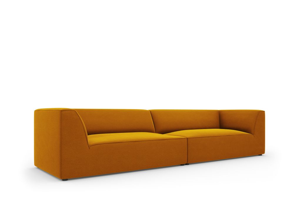 Cosmopolitan Design Sofa Siena 4-Sitzer Samt Salvador Gelb