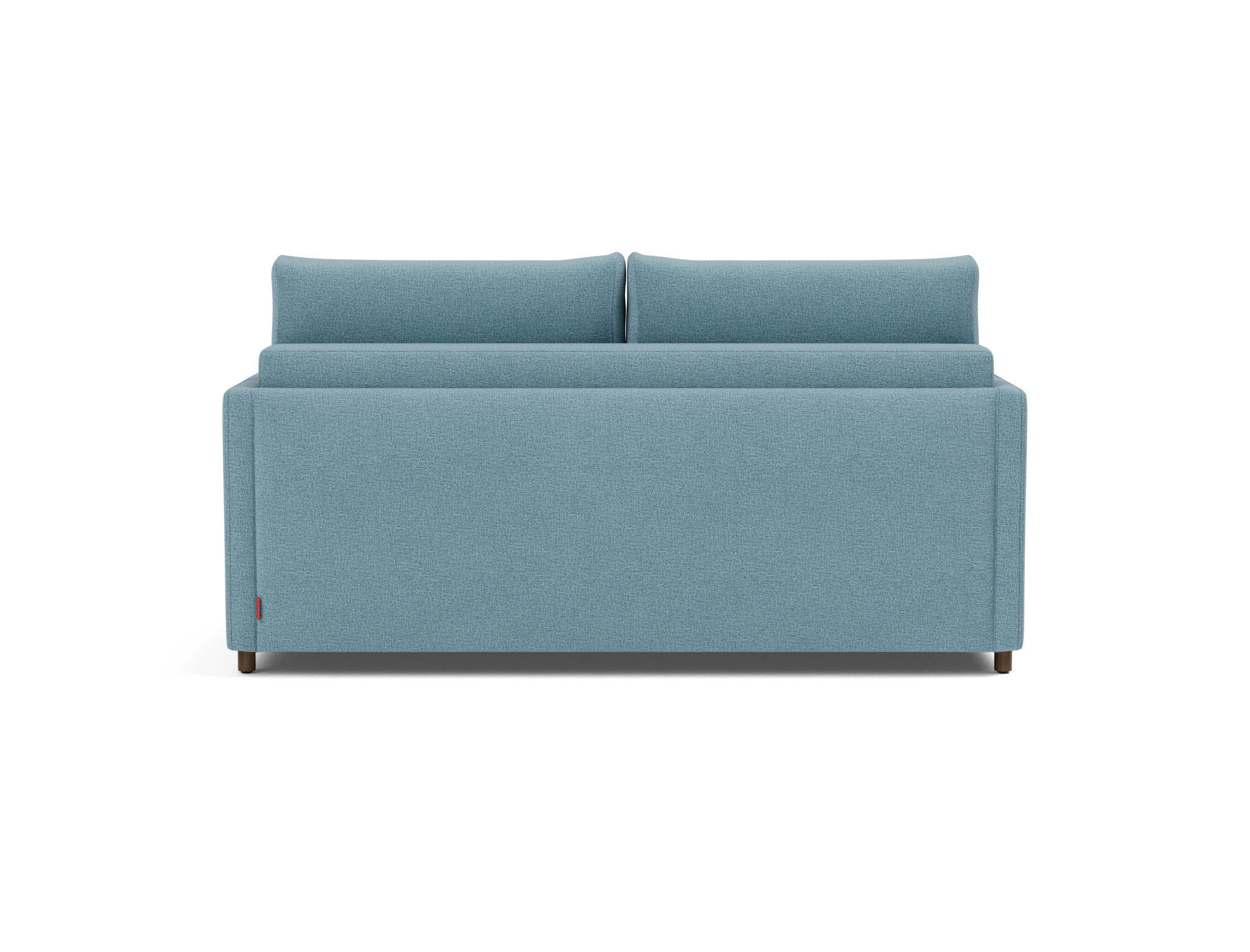 Schlafsofa Neah mit Slim-Armlehnen 160 Flachgewebe Mixed Dance 525-Light-Blue