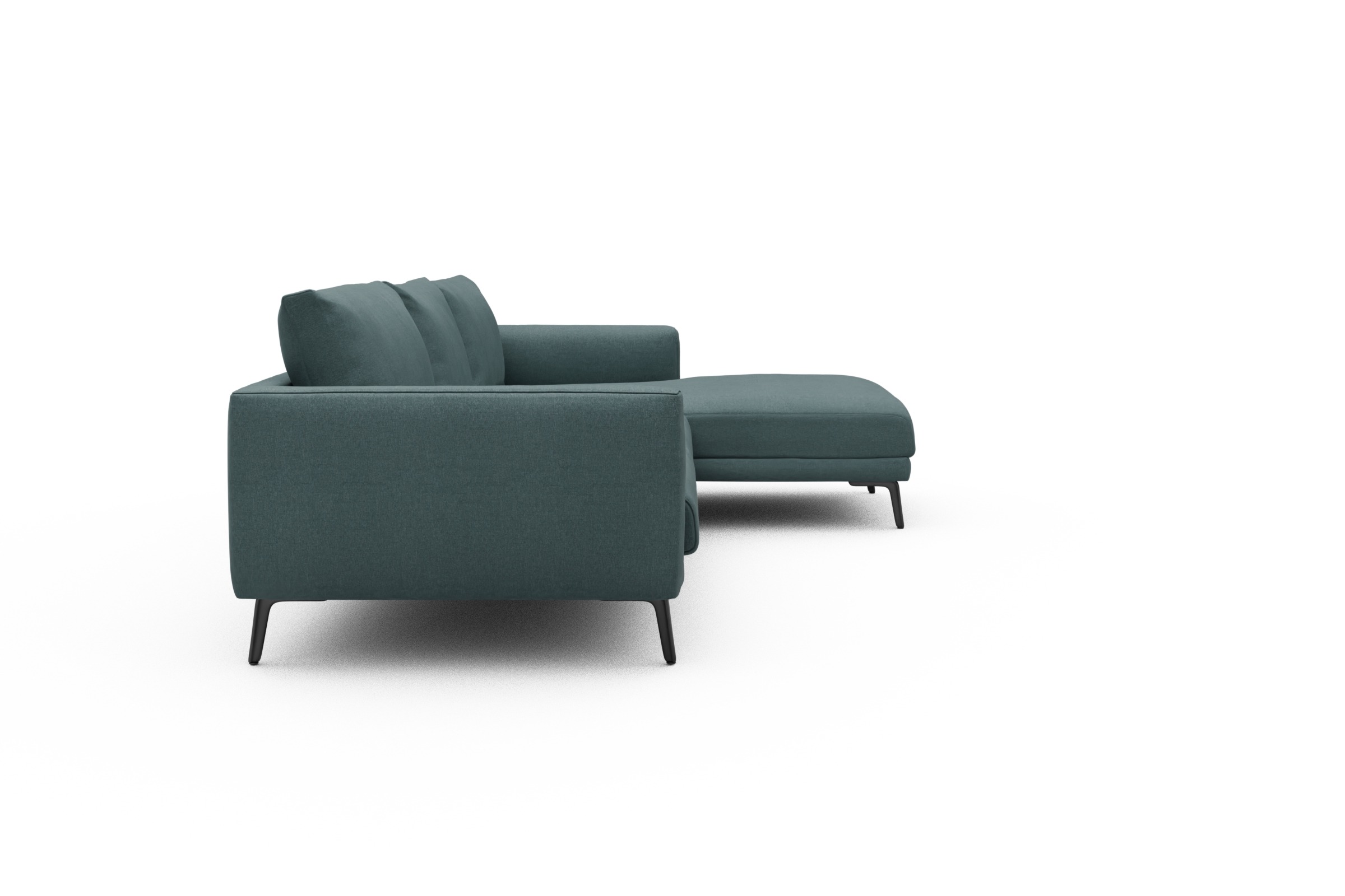 Ecksofa Karl Chaiselongue rechts mit 2,5-Sitzer Satya-Niagara